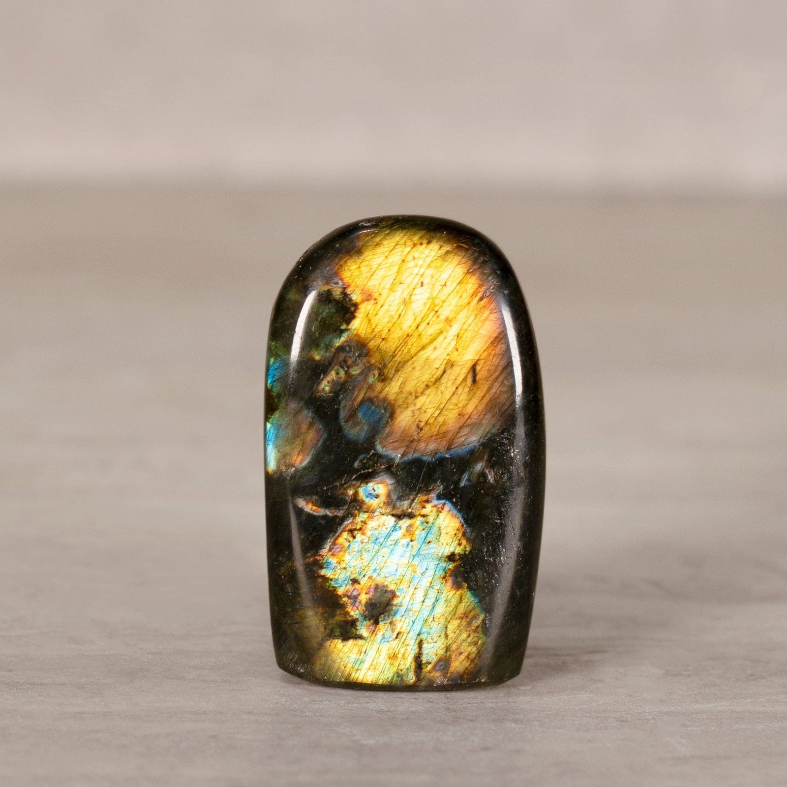 KALIFANO Labradorite Natural Cut Base Labradorite LABC80