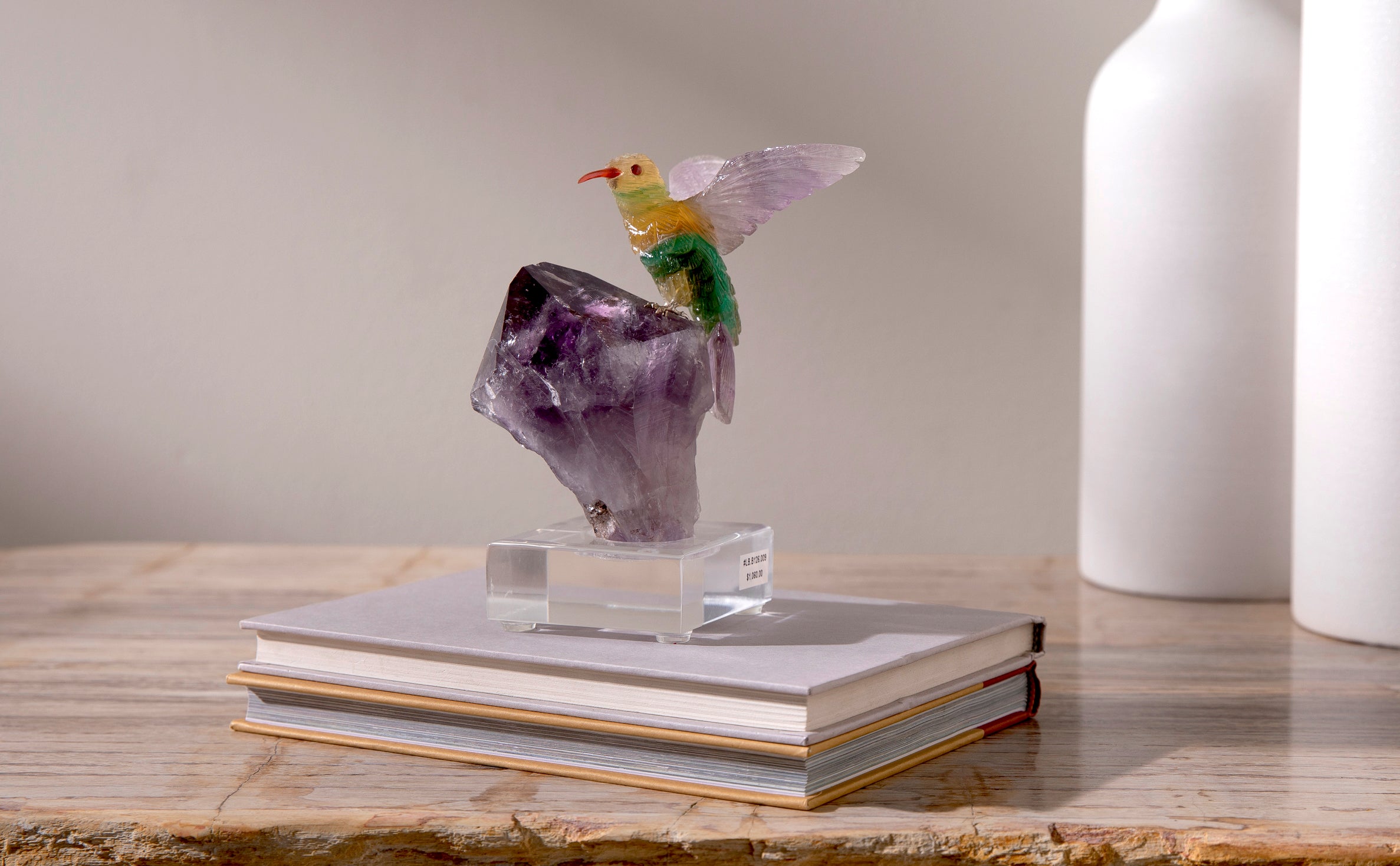 Peter Muller 作の鳥の彫刻 ジュエリーバード - 置物