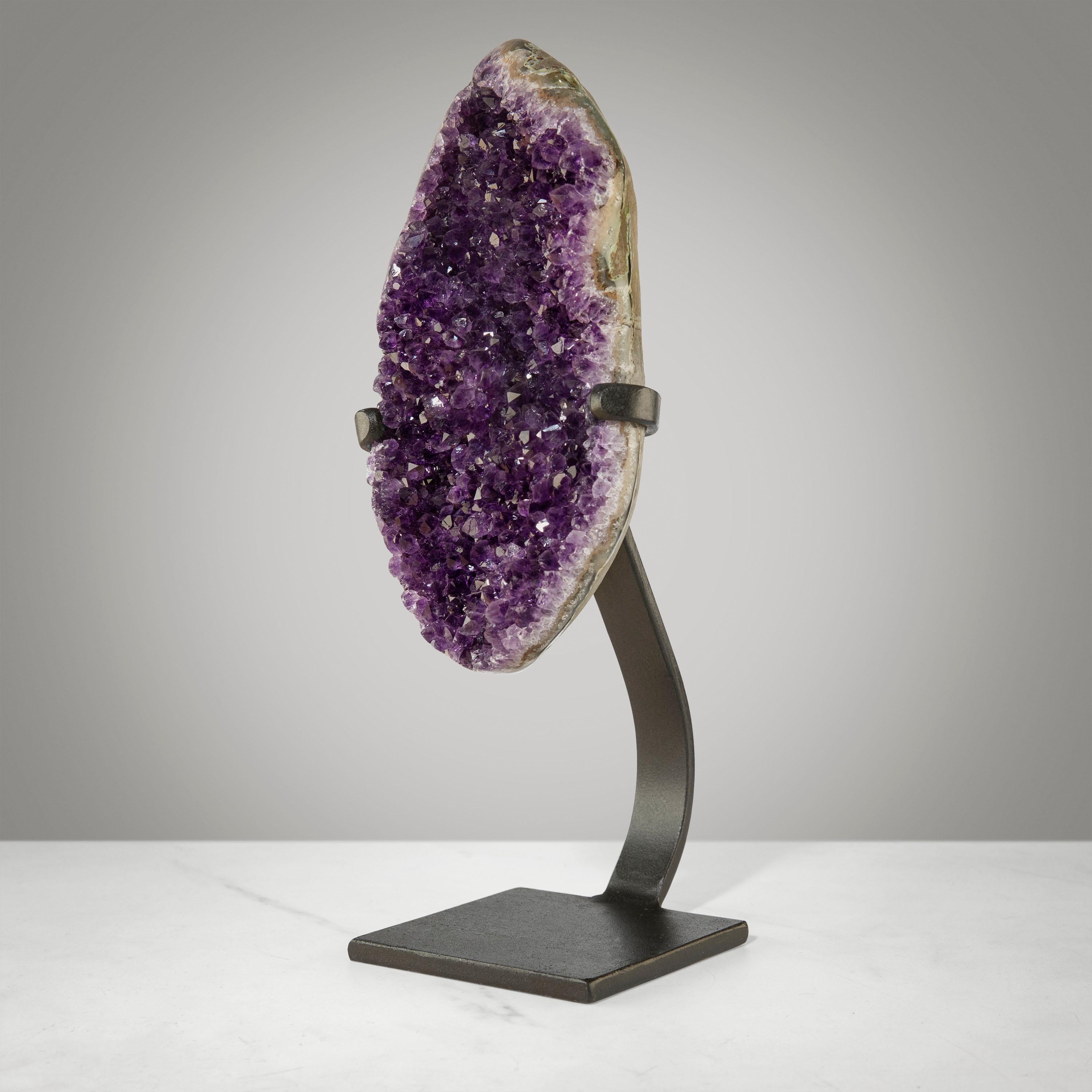 Amethyst Geode on Custom Stand from Uruguay - 13 in / 6 lbs