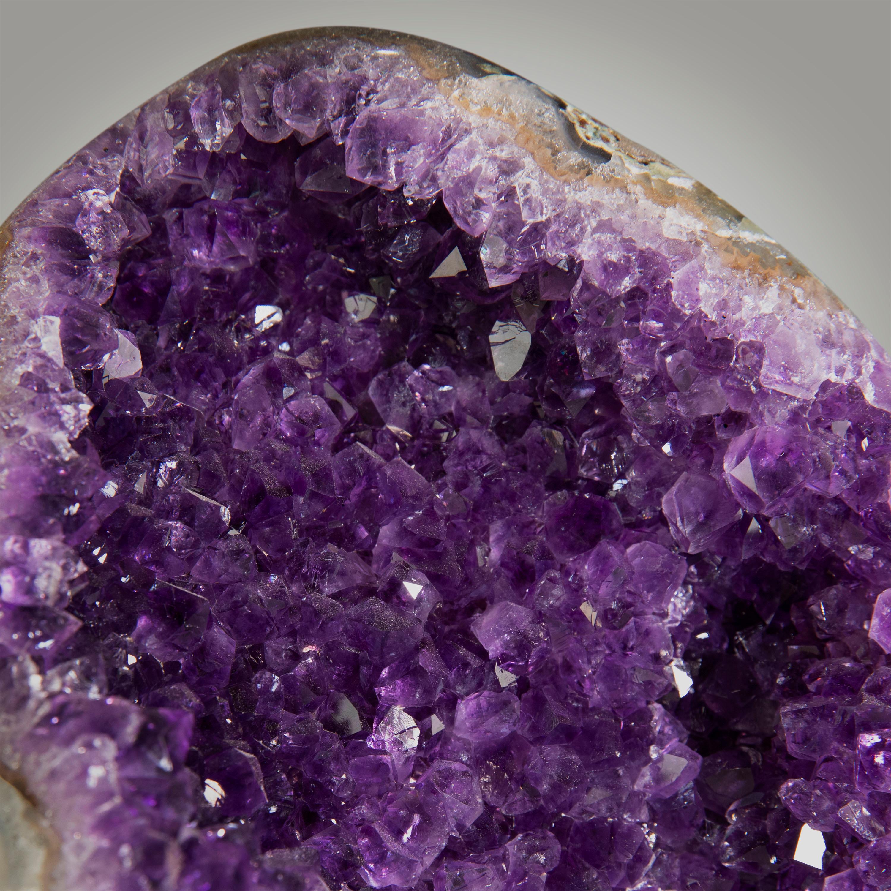 Amethyst Geode on Custom Stand from Uruguay - 13 in / 6 lbs