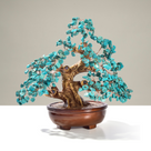 Howlite Turquoise Gemstone Tree of Life with 360 Natural Gemstones