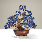 Lapis Gemstone Tree of Life with 360 Natural Gemstones