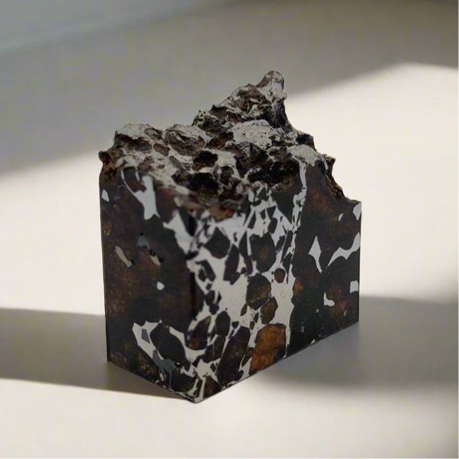 Seymchan with Pallasite Stony-iron Meteorite from Russia 2" / 206 grams