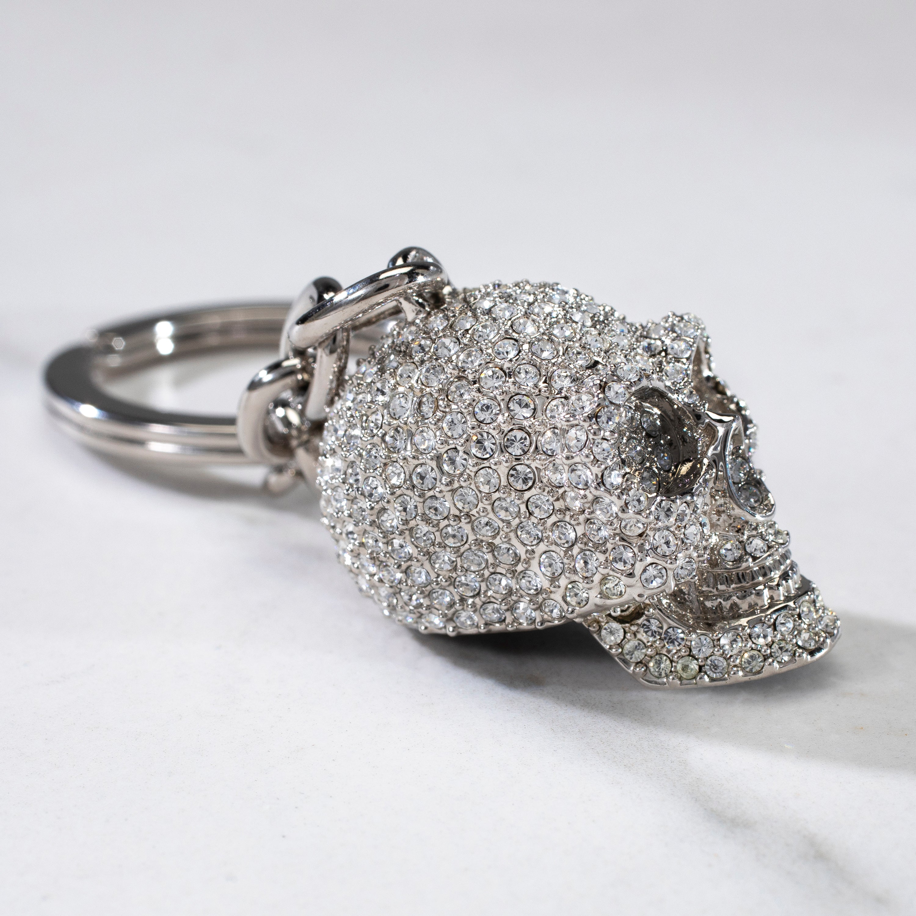 Skull Keychain made with Swarovski Crystals