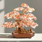 Citrine, Quartz, & Carnelian Bonsai Tree of Life with 1,251 Natural Gemstones