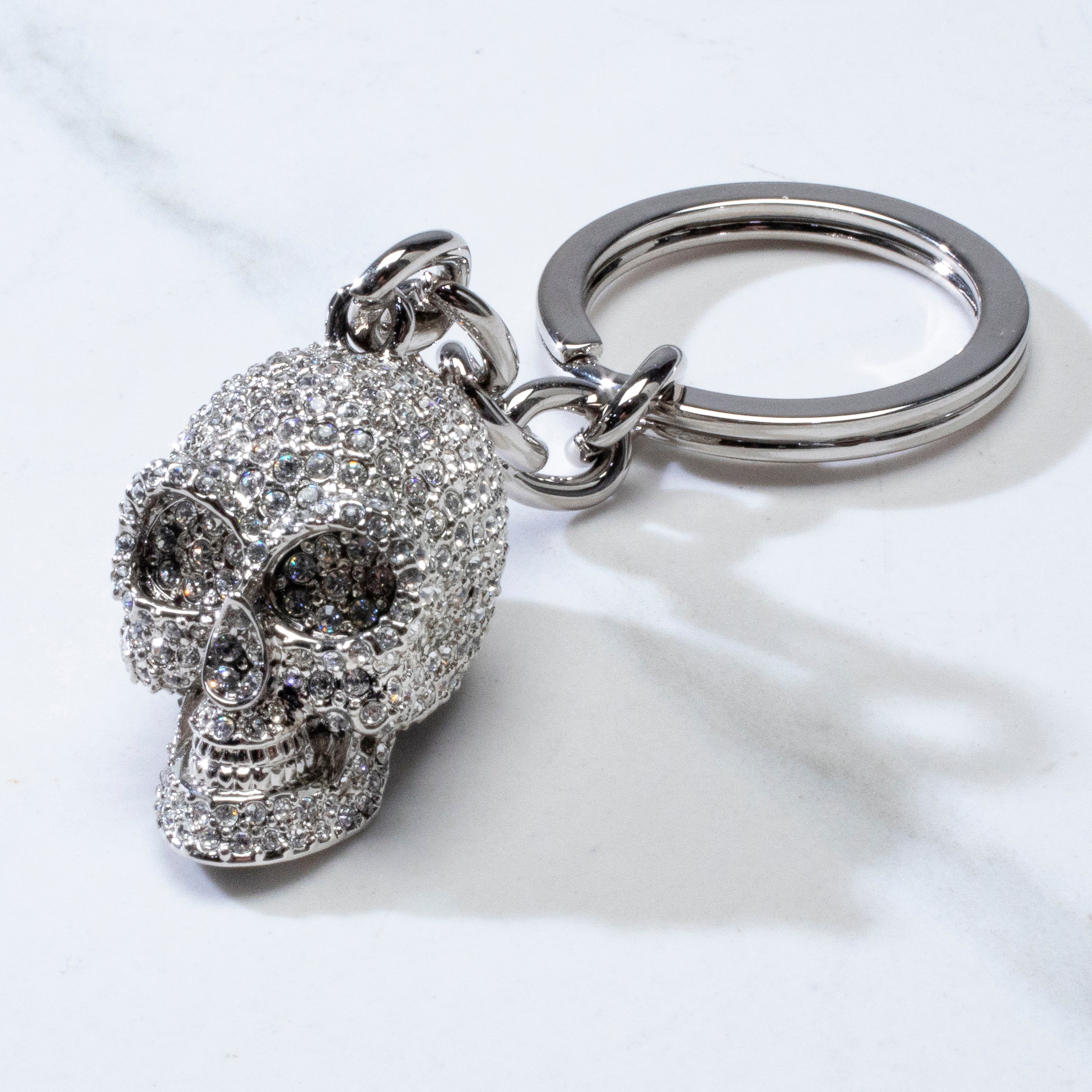 Skull Keychain made with Swarovski Crystals