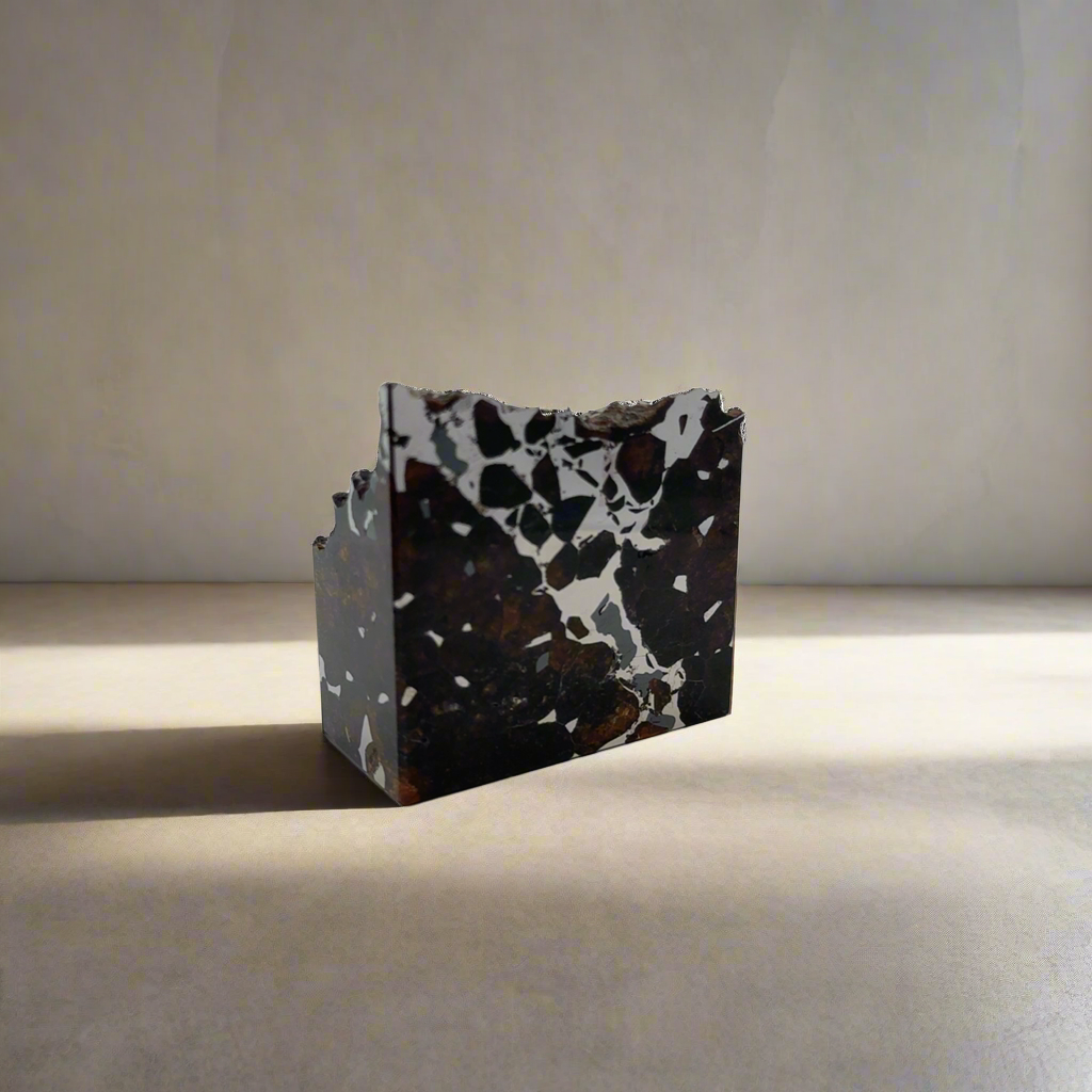 Seymchan with Pallasite Stony-iron Meteorite from Russia 2" / 206 grams