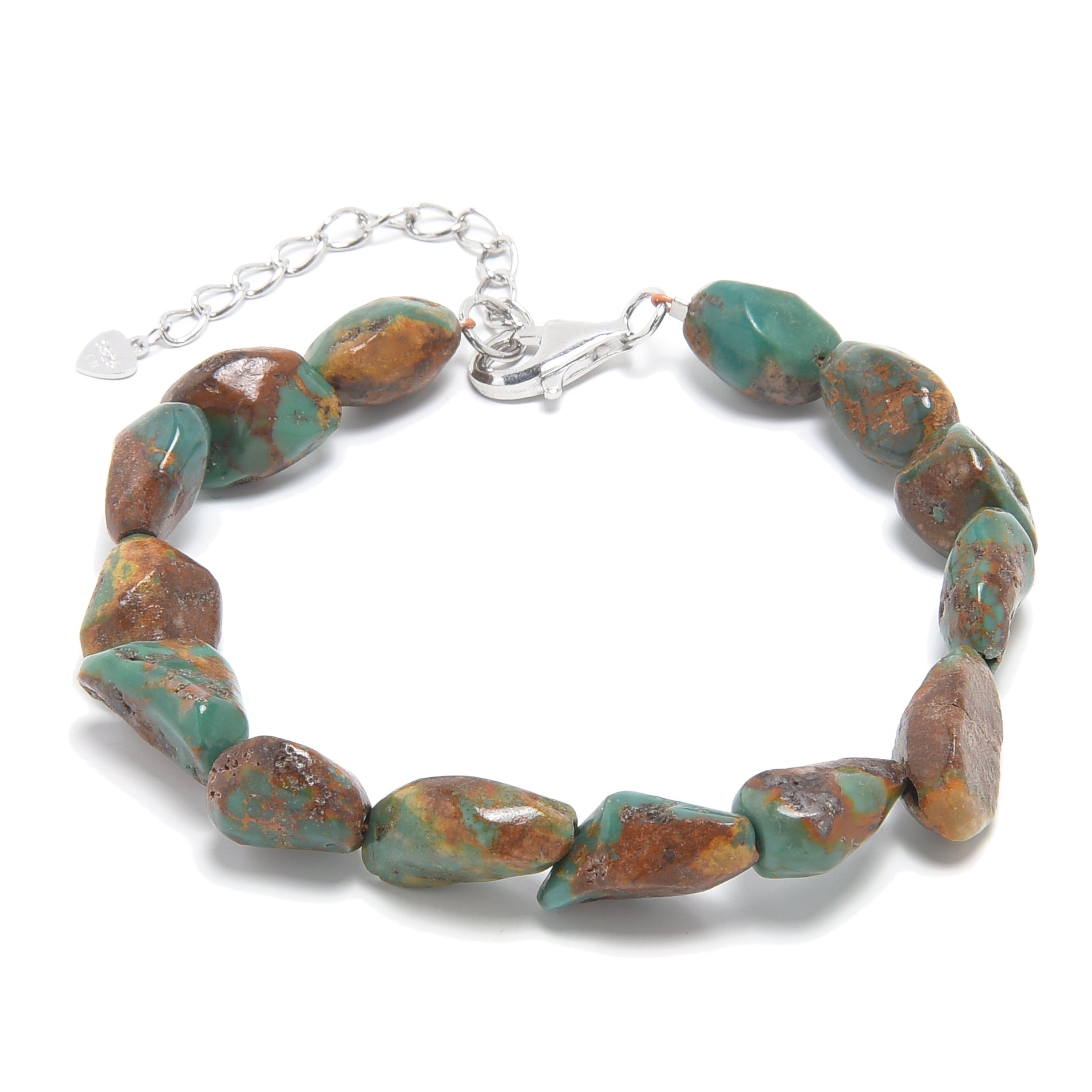 Anhui Turquoise  6.3" Bracelet