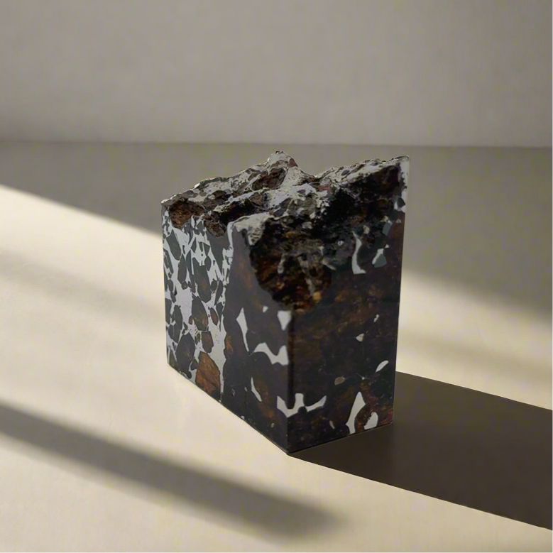 Seymchan with Pallasite Stony-iron Meteorite from Russia 2" / 206 grams