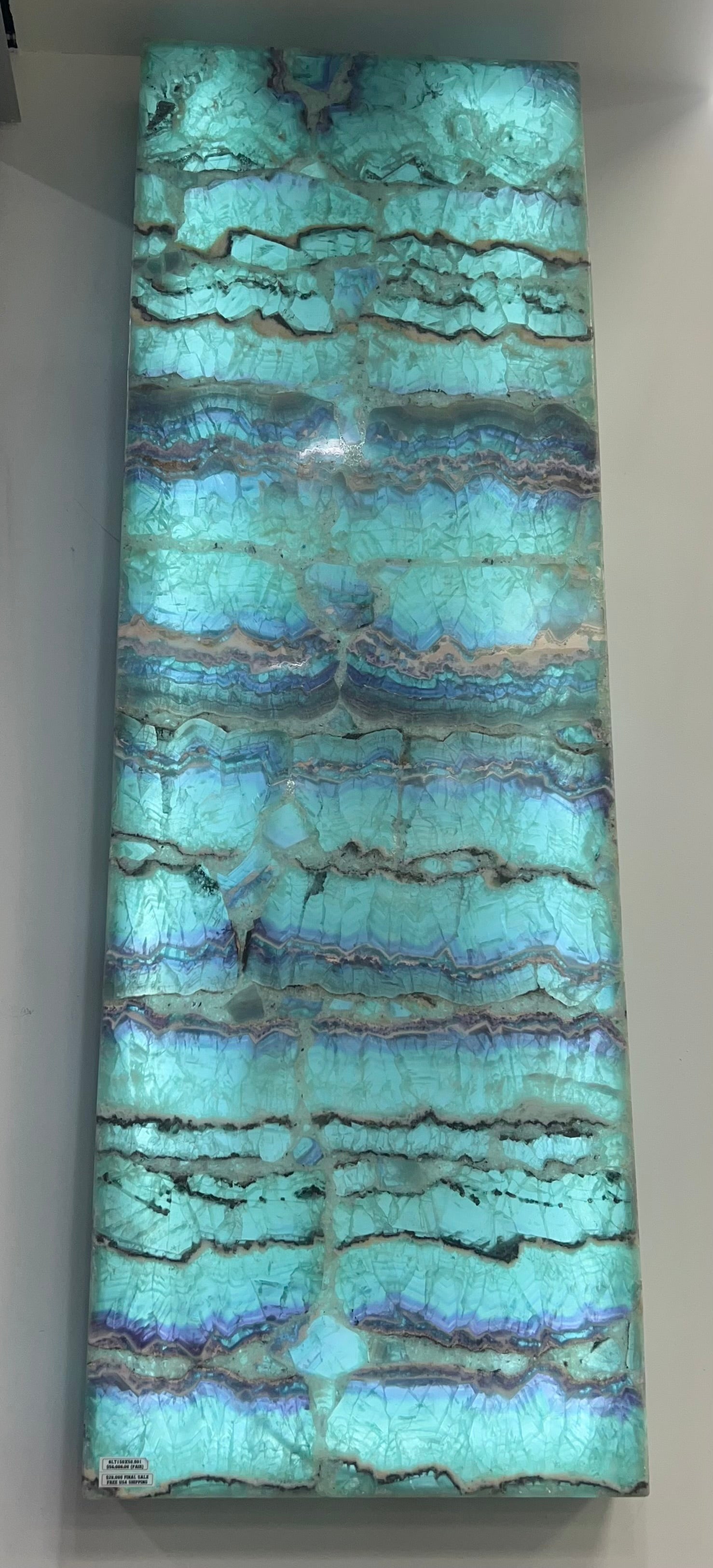 Rainbow Fluorite Light Panel Pair  - 59"