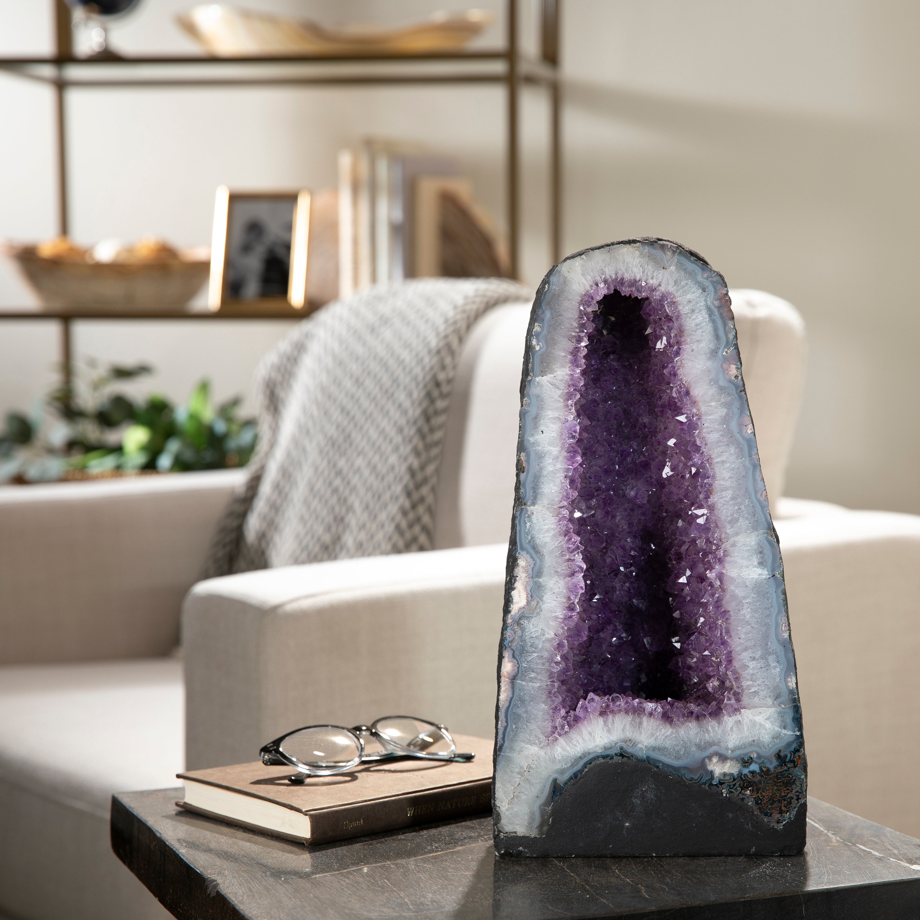 Amethyst Geode Cathedral from Brazil - 13" / 24.2lbs