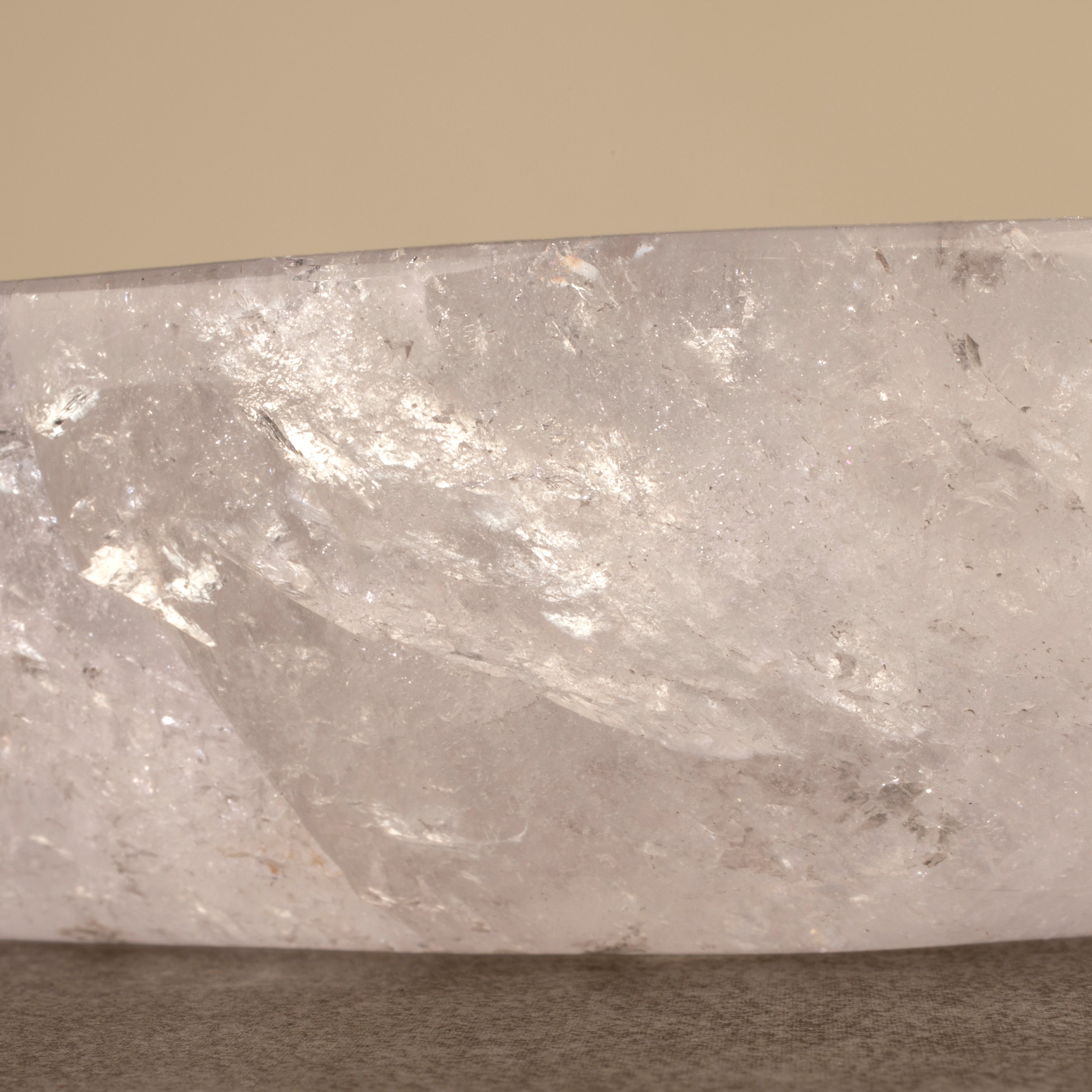 Quartz Leaf Bowl from Madagascar - 7.5"