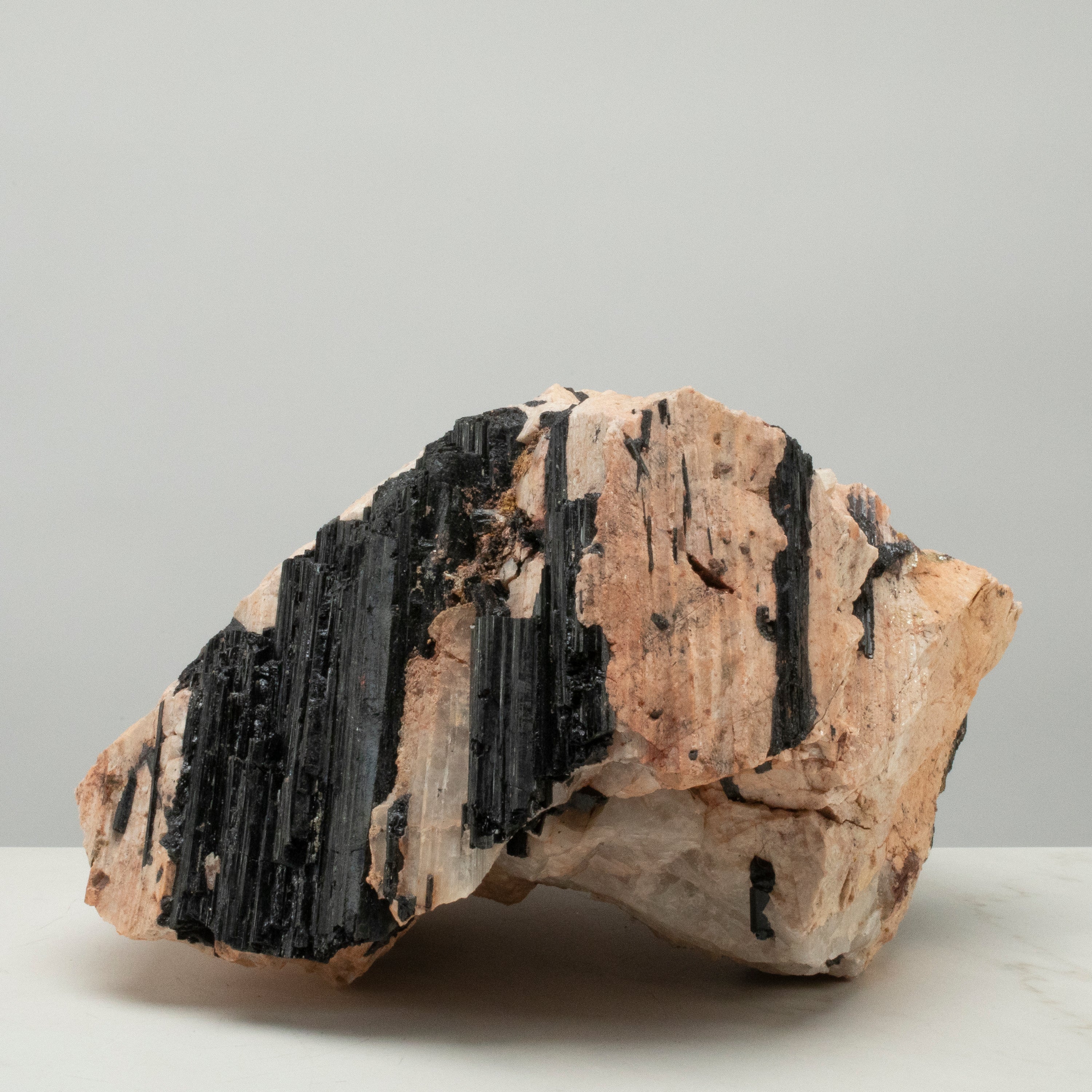 Raw Black Tourmaline and Mica Log 10" / 29.8lbs