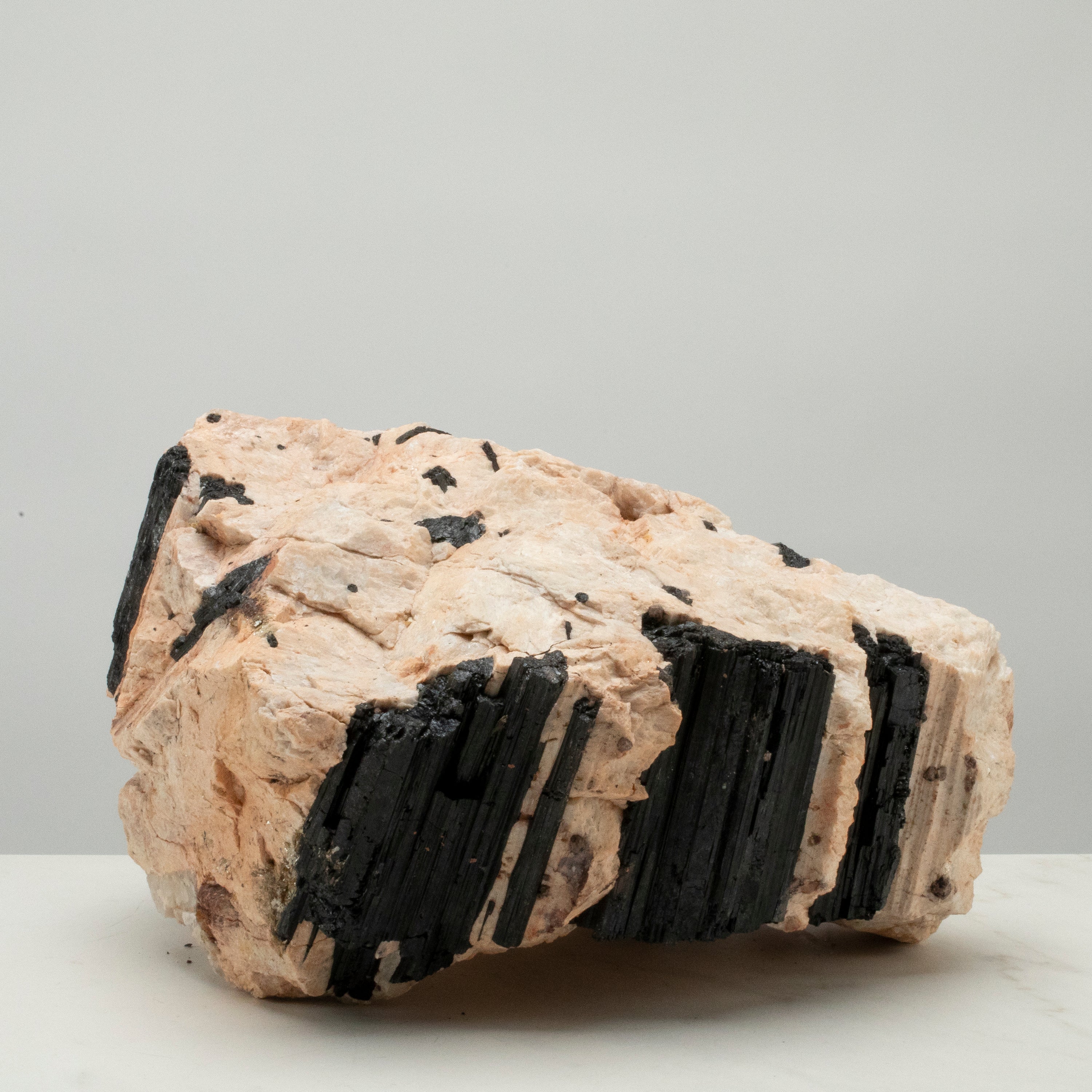 Raw Black Tourmaline and Mica Log 10" / 29.8lbs