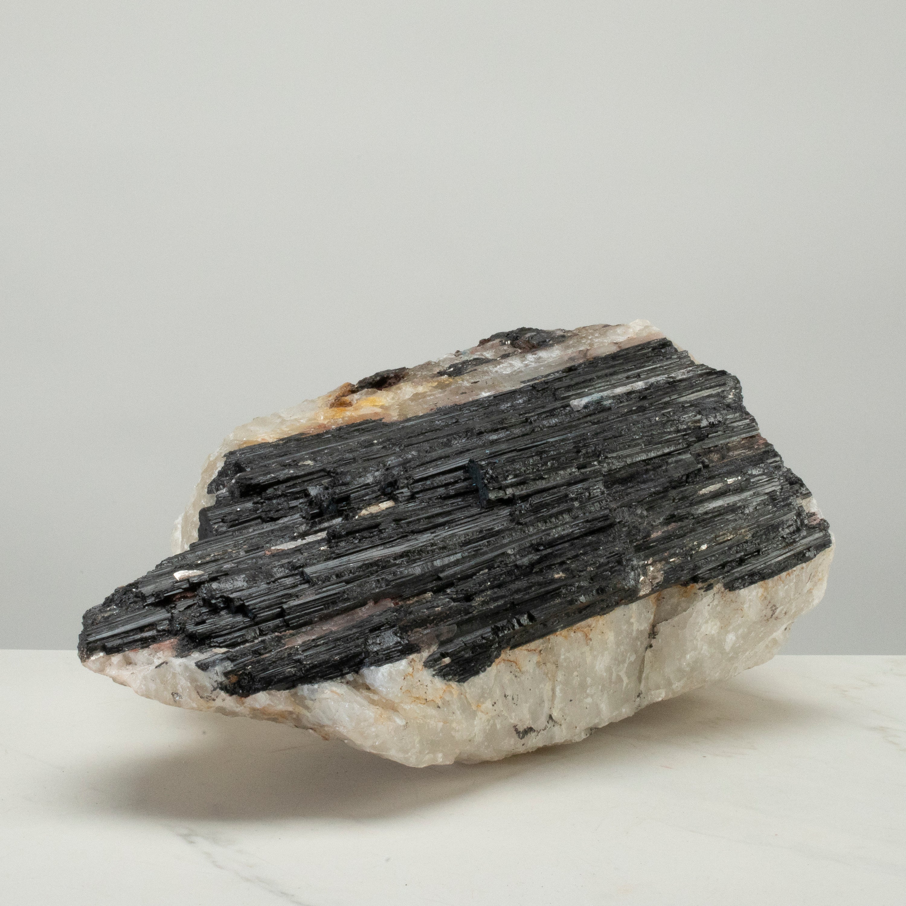 Raw Black Tourmaline and Mica Log 14" / 34.4lbs