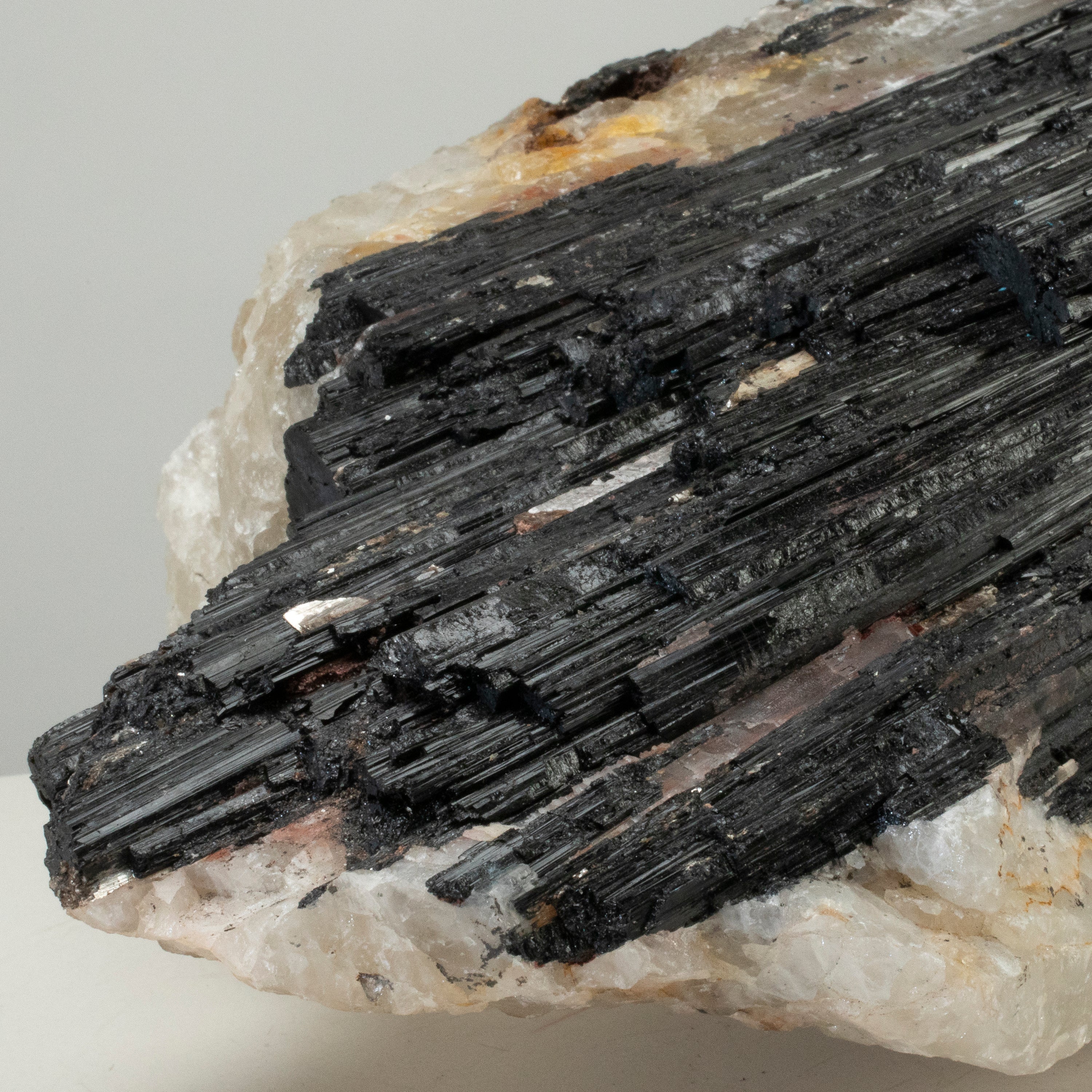 Raw Black Tourmaline and Mica Log 14" / 34.4lbs