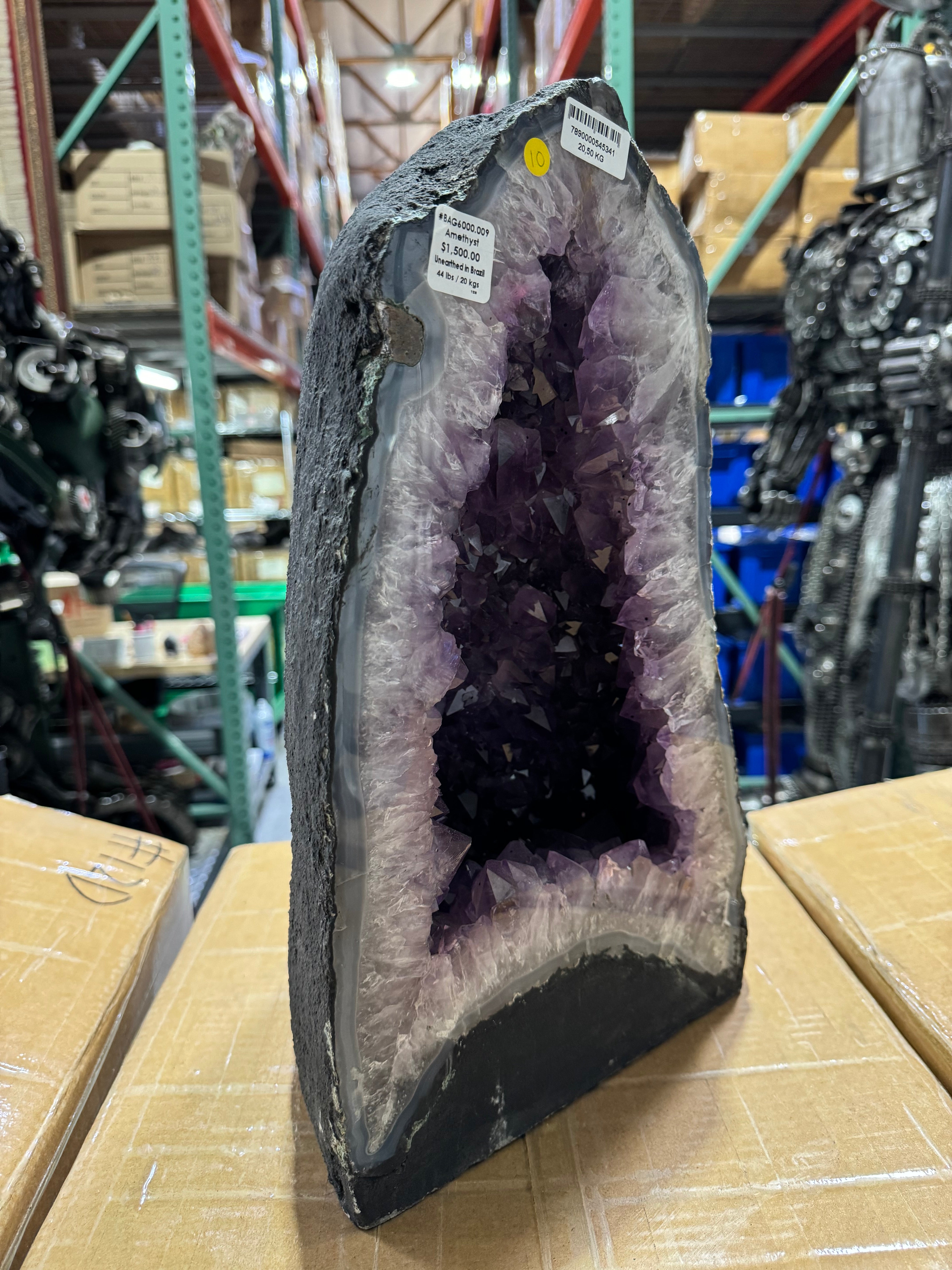 Amethyst Geode Cathedral from Brazil - 16" / 44 lbs