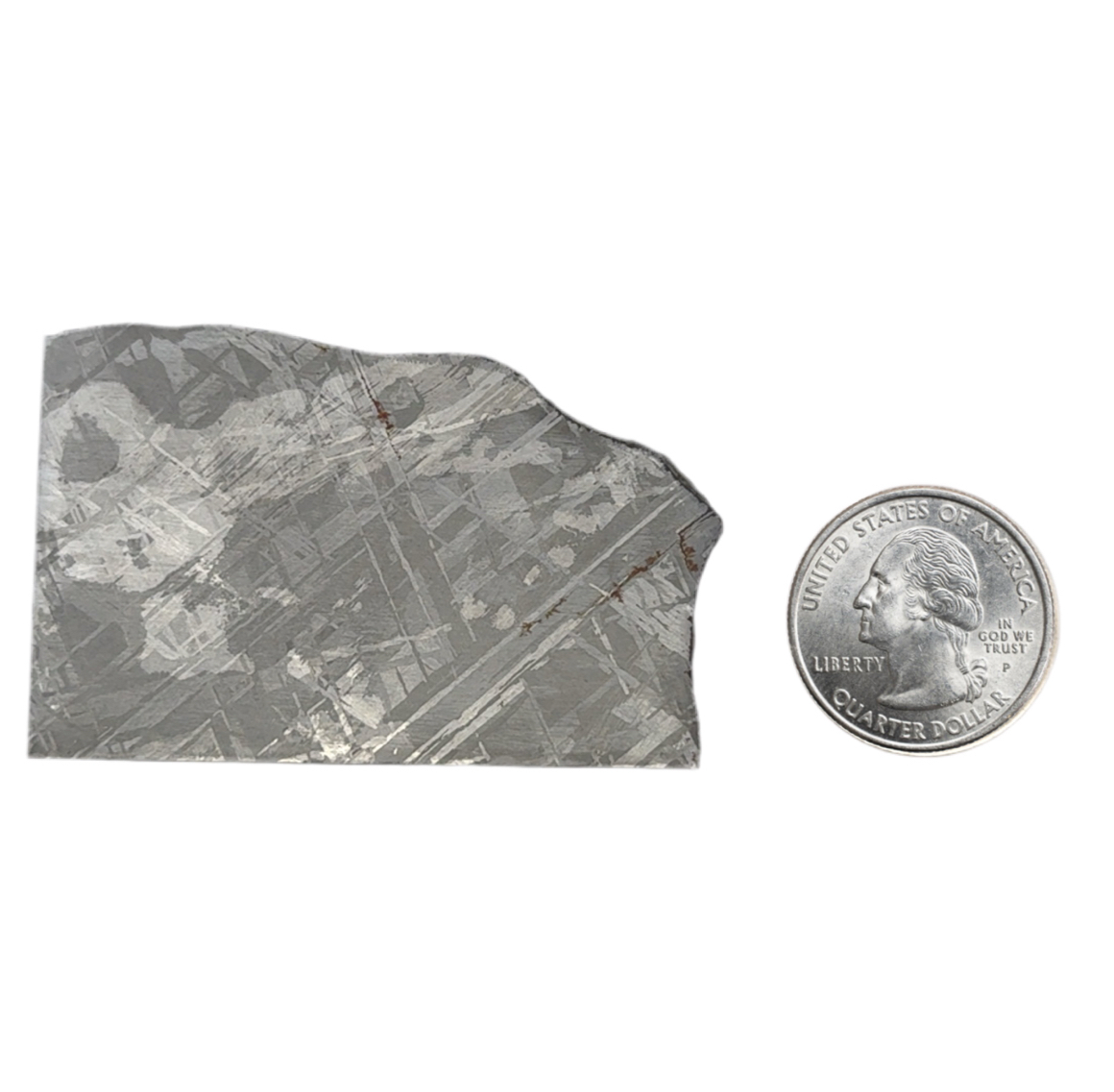 Gibeon Iron Meteorite Slice from Namibia 2.5" / 47 grams