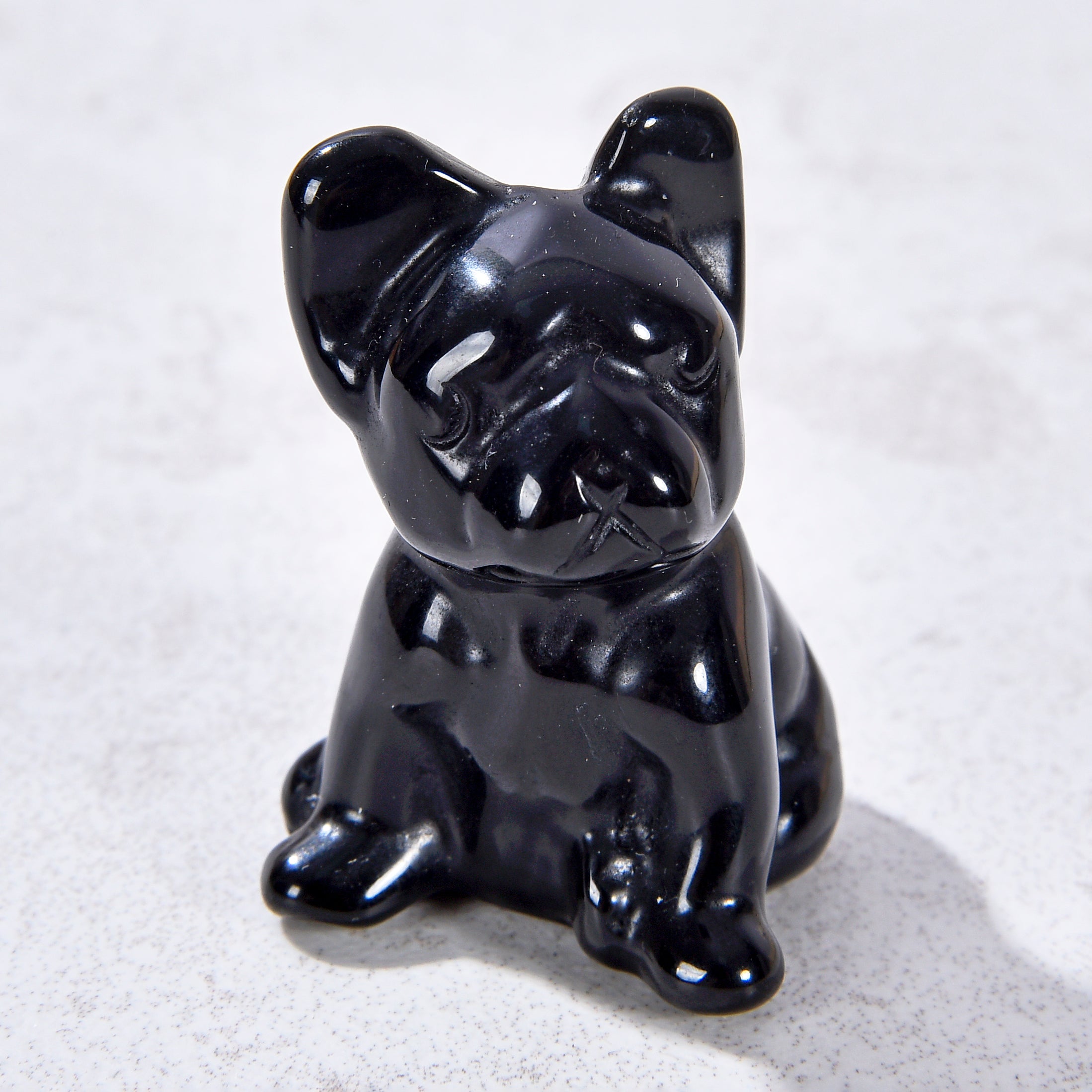 1.5" Sodalite Bulldog Natural Gemstone Carving