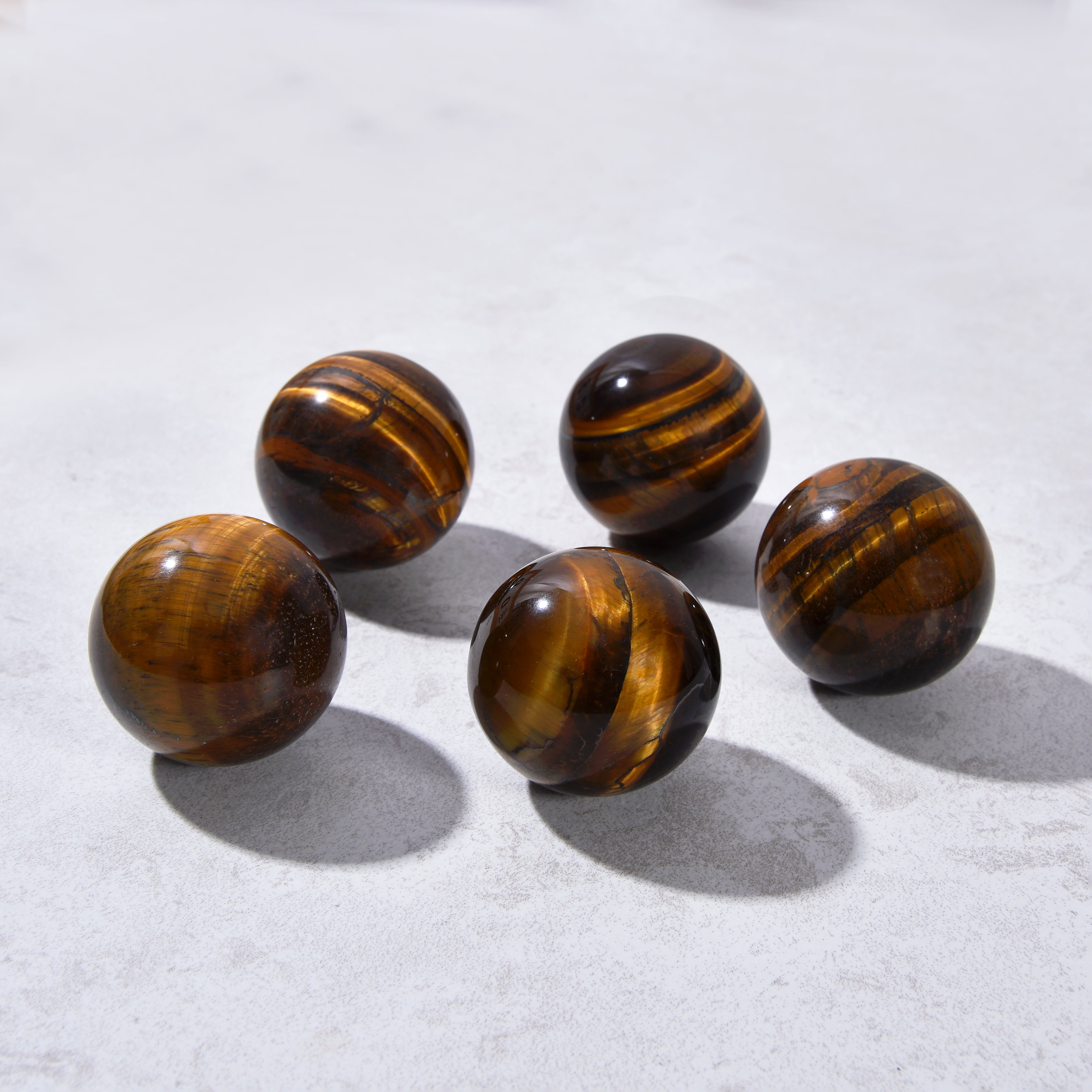 1.6" Tiger Eye Sphere Natural Gemstone Carving