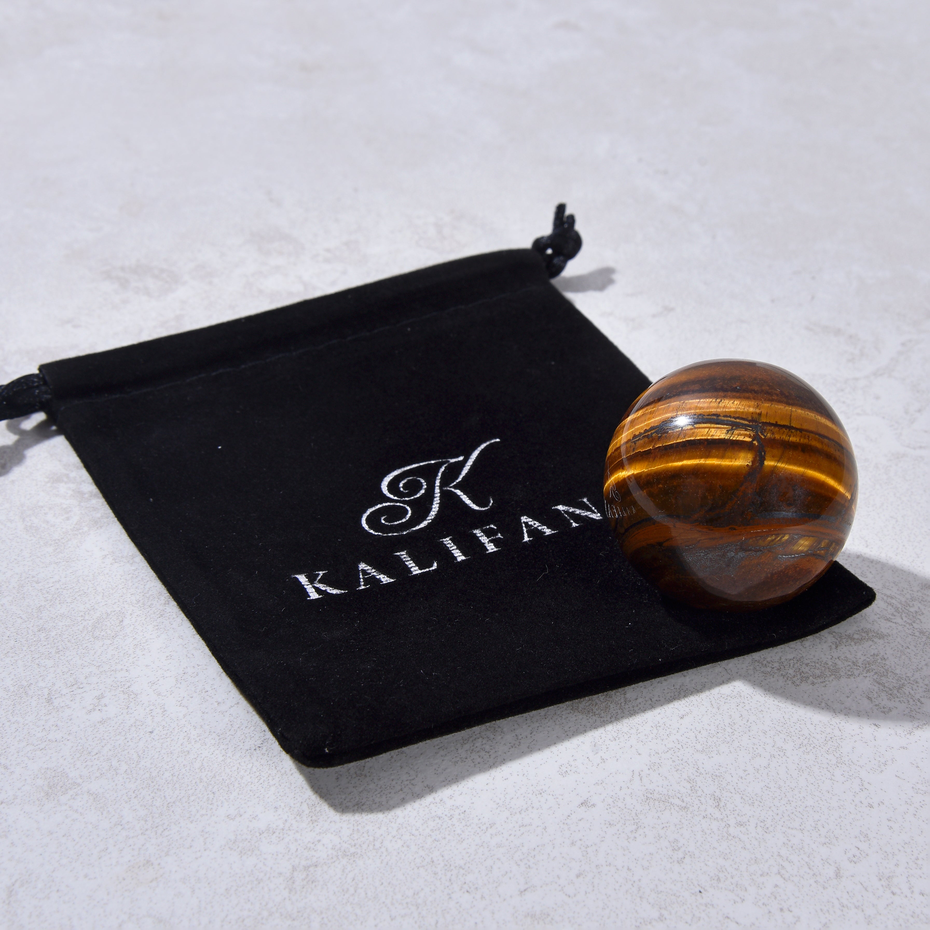 1.6" Tiger Eye Sphere Natural Gemstone Carving