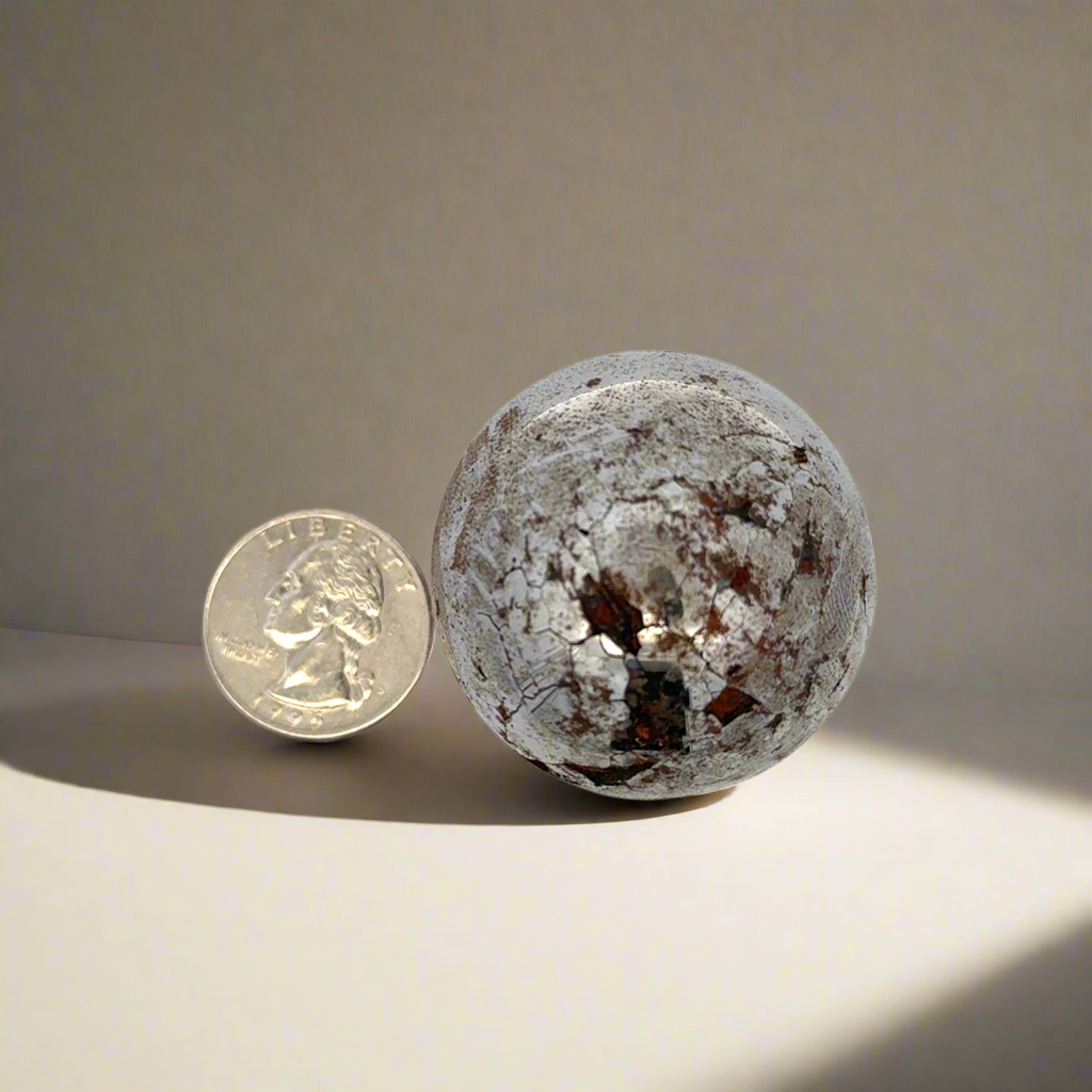 Campo del Cielo Iron Meteorite Sphere from Chaco, Argentina 1.5" / 284 grams