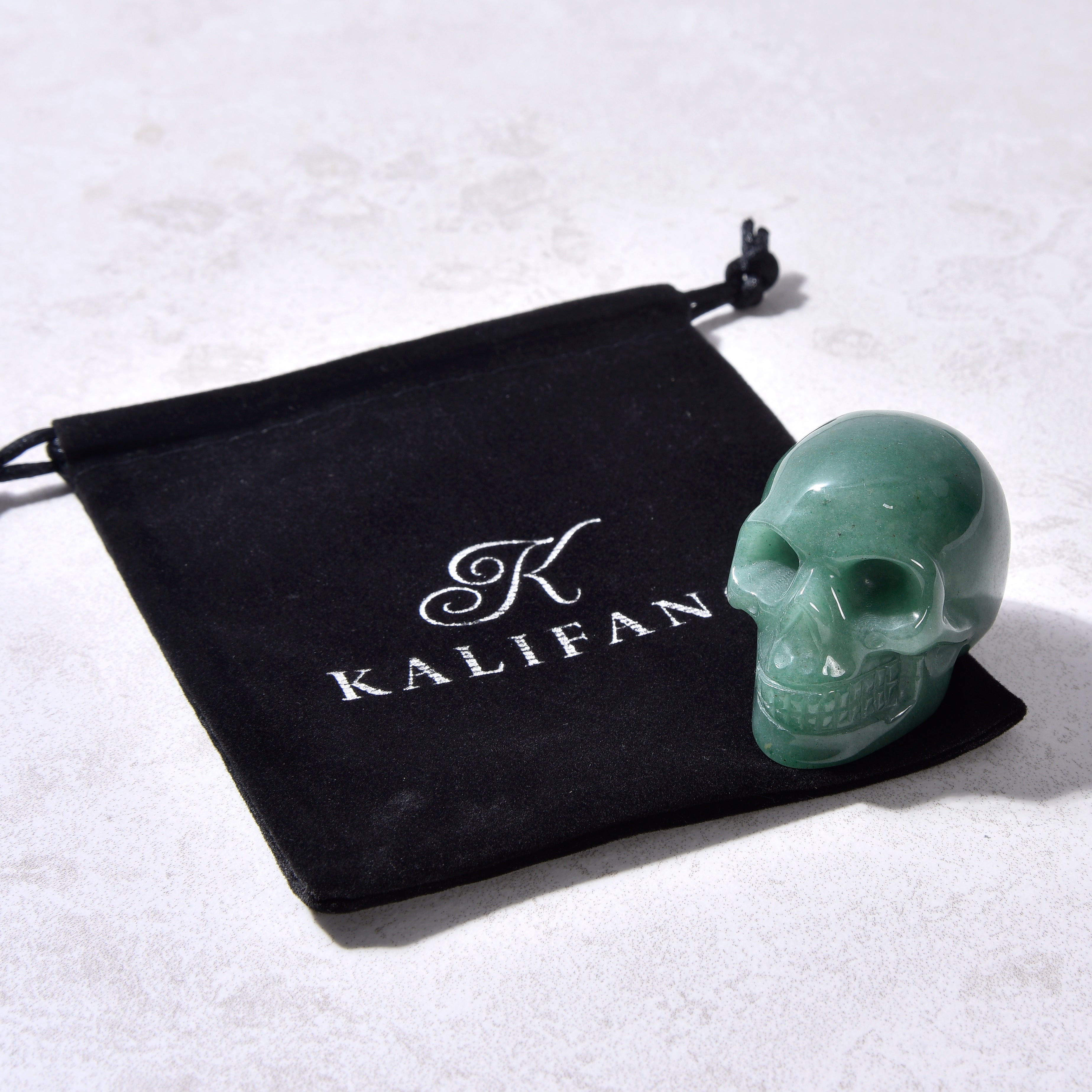 Aventurine Skull 2'' Natural Gemstone Carving