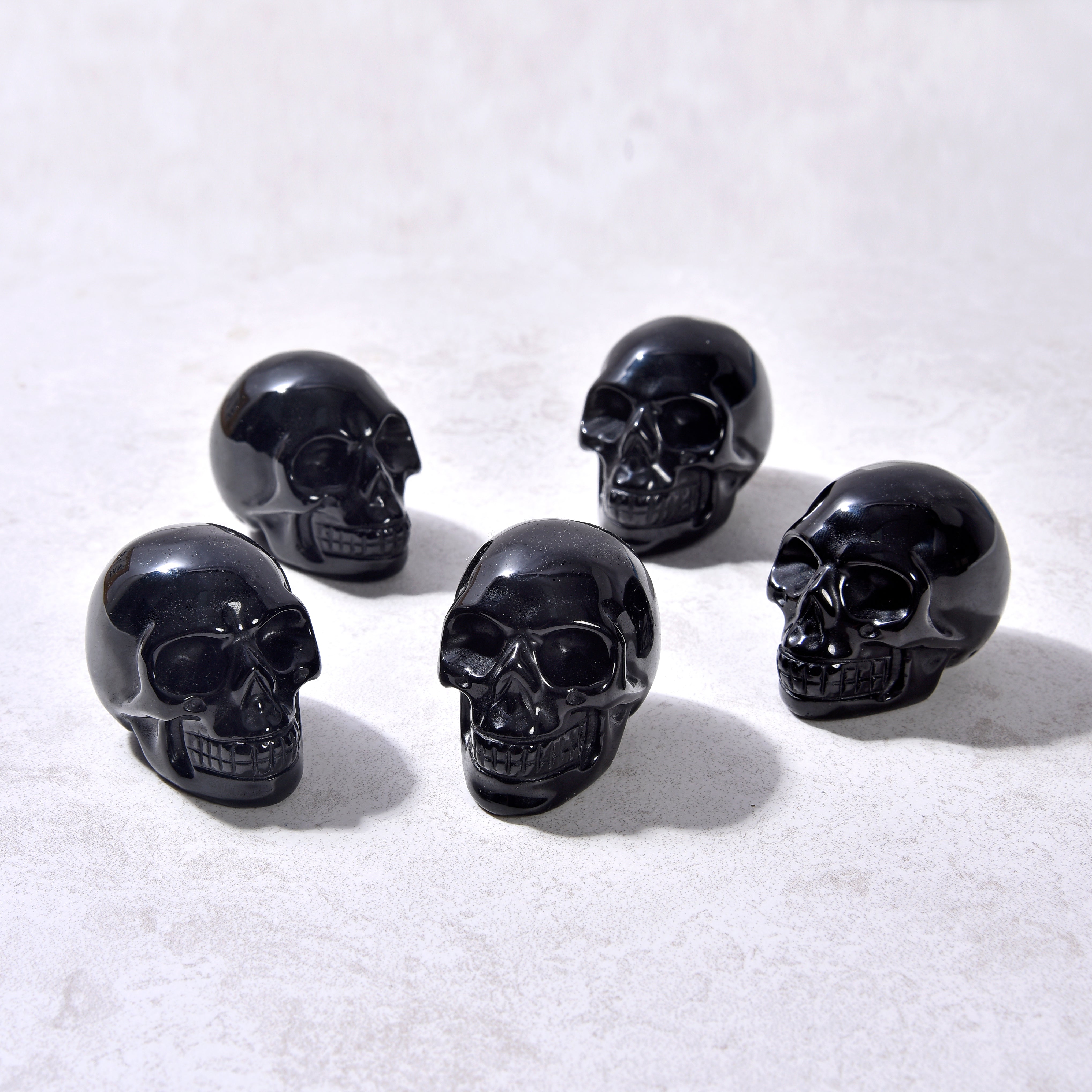 Obsidian Skull 2.5" Natural Gemstone Carving