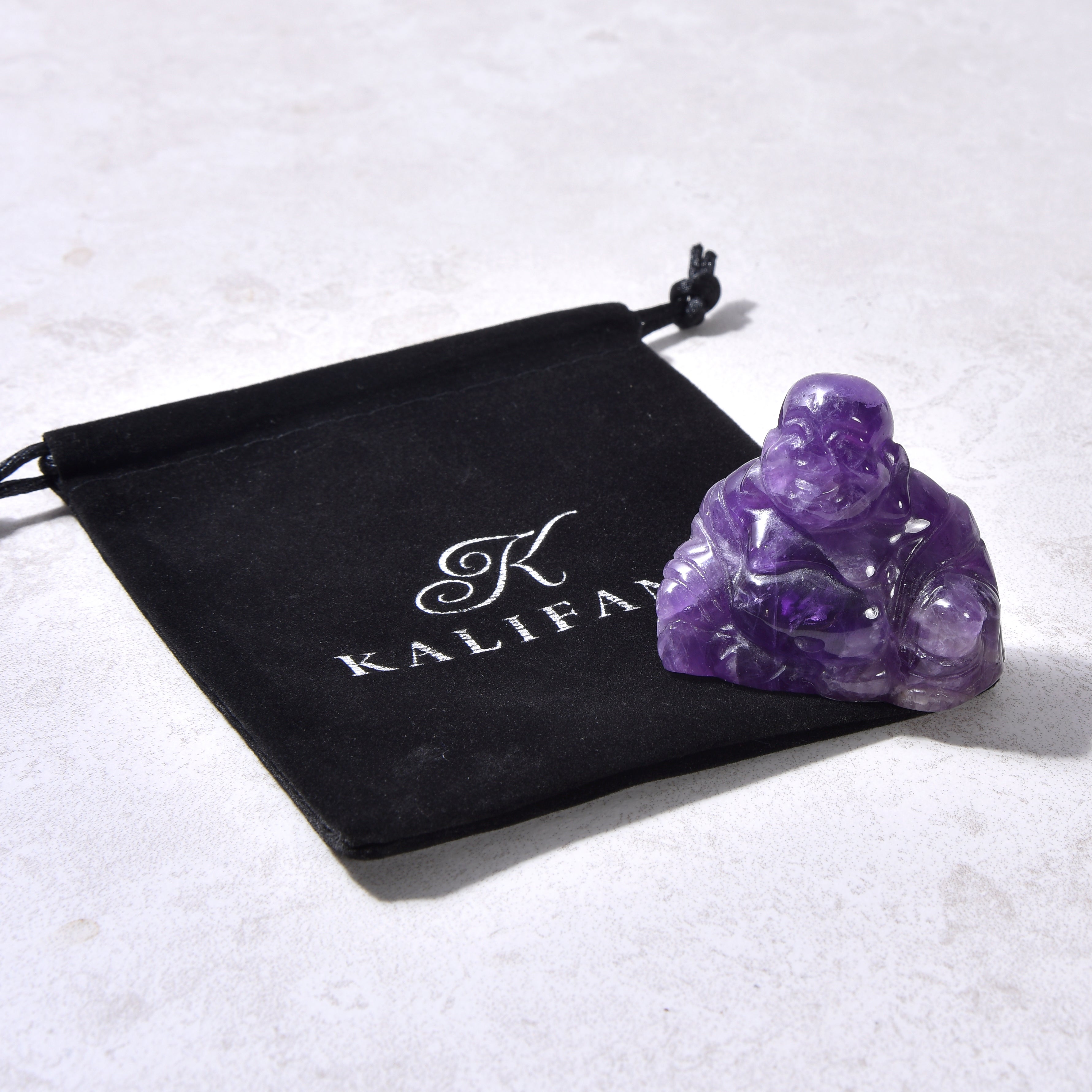 Amethyst Buddha 2" Gemstone Carving