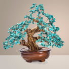 Howlite Turquoise Gemstone Tree of Life with 360 Natural Gemstones