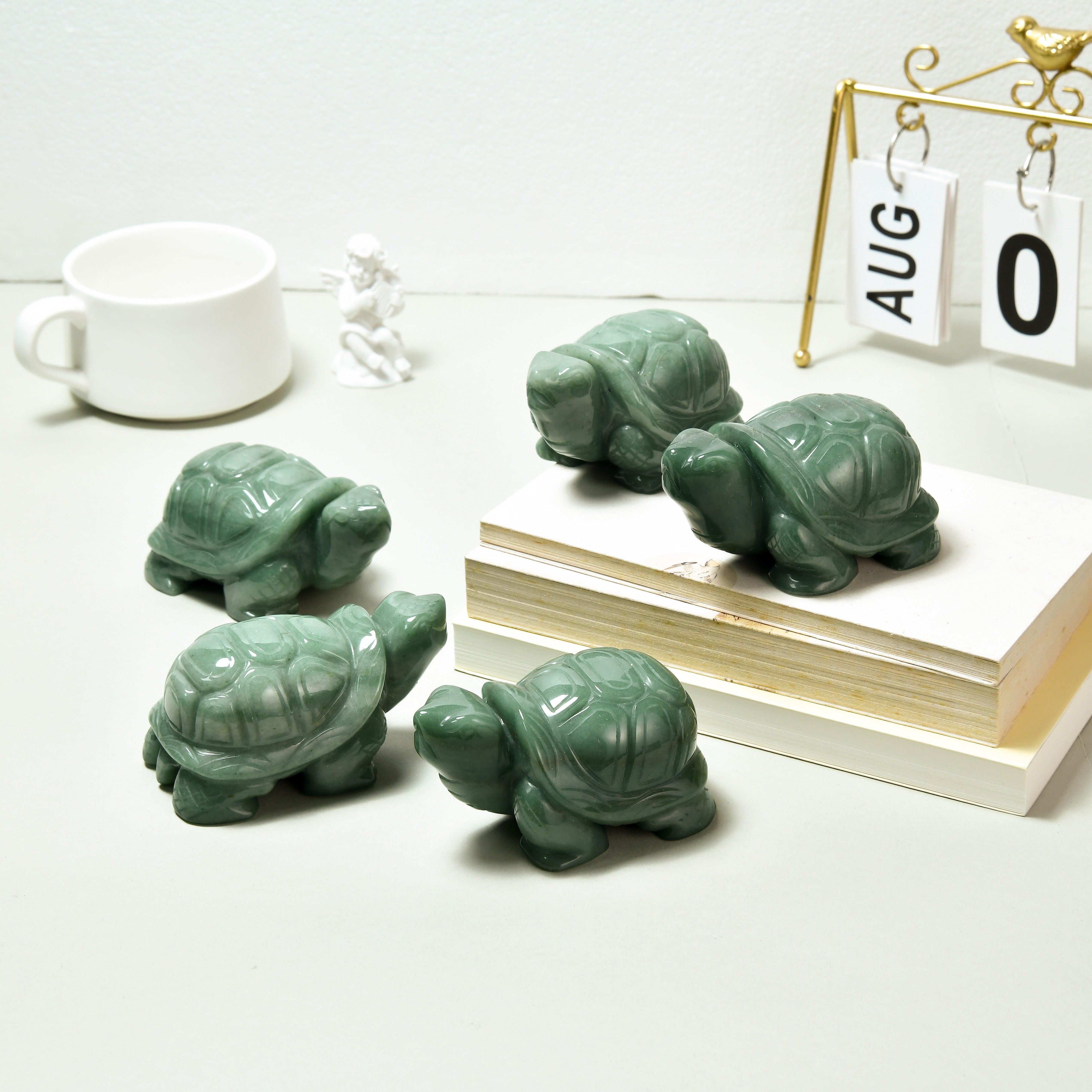 4" Aventurine Turtle Natural Gemstone Carving