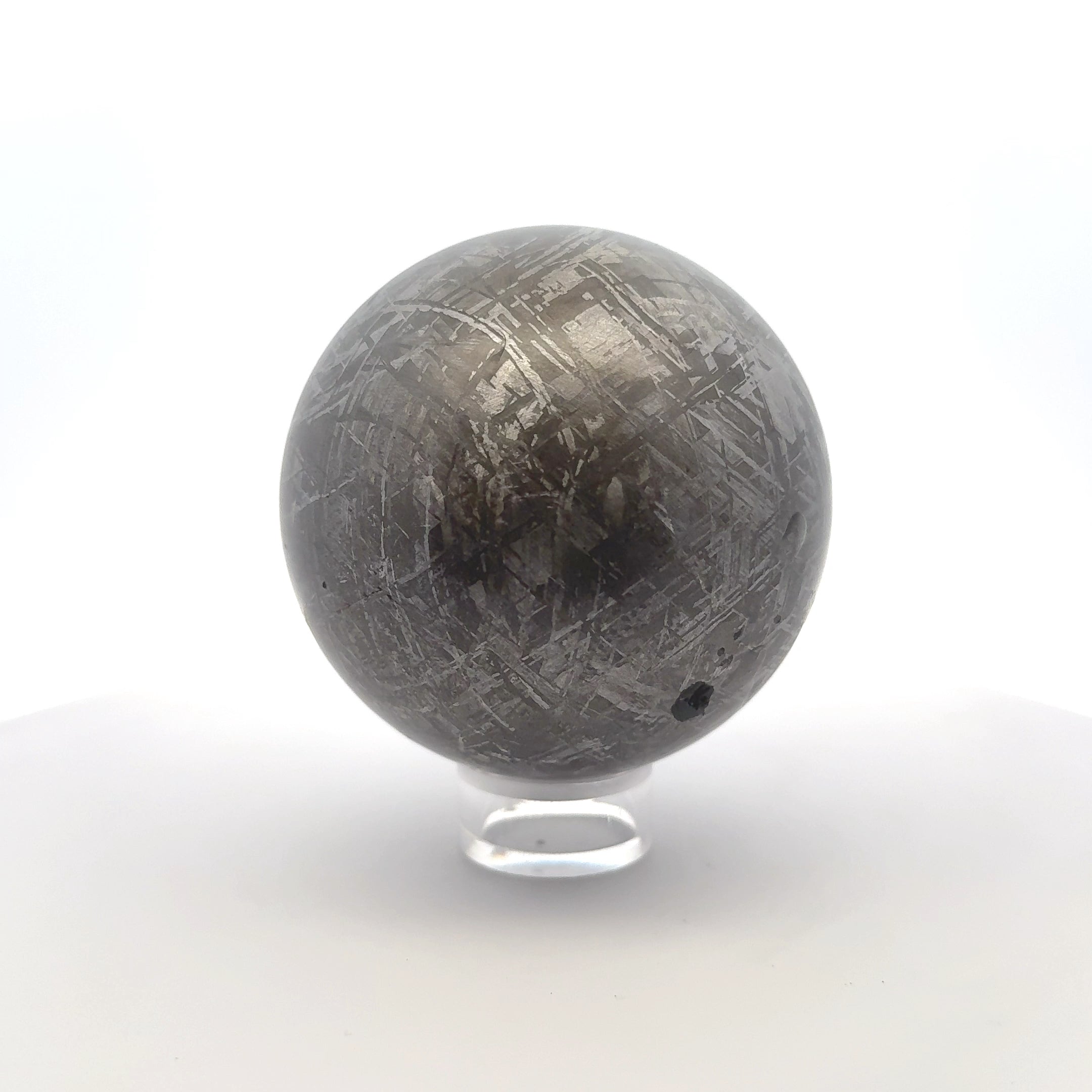 Gibeon Sphere Iron Meteorite from Namibia 2.75" / 1,323 grams