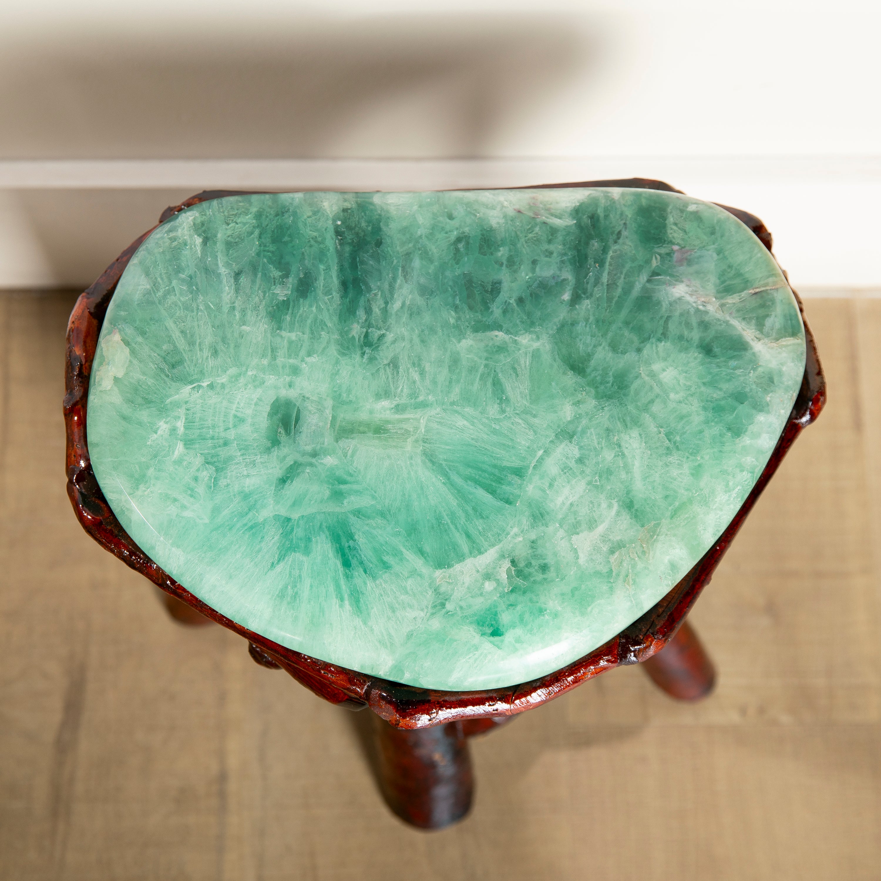 Green Fluorite Side Table 13.5"