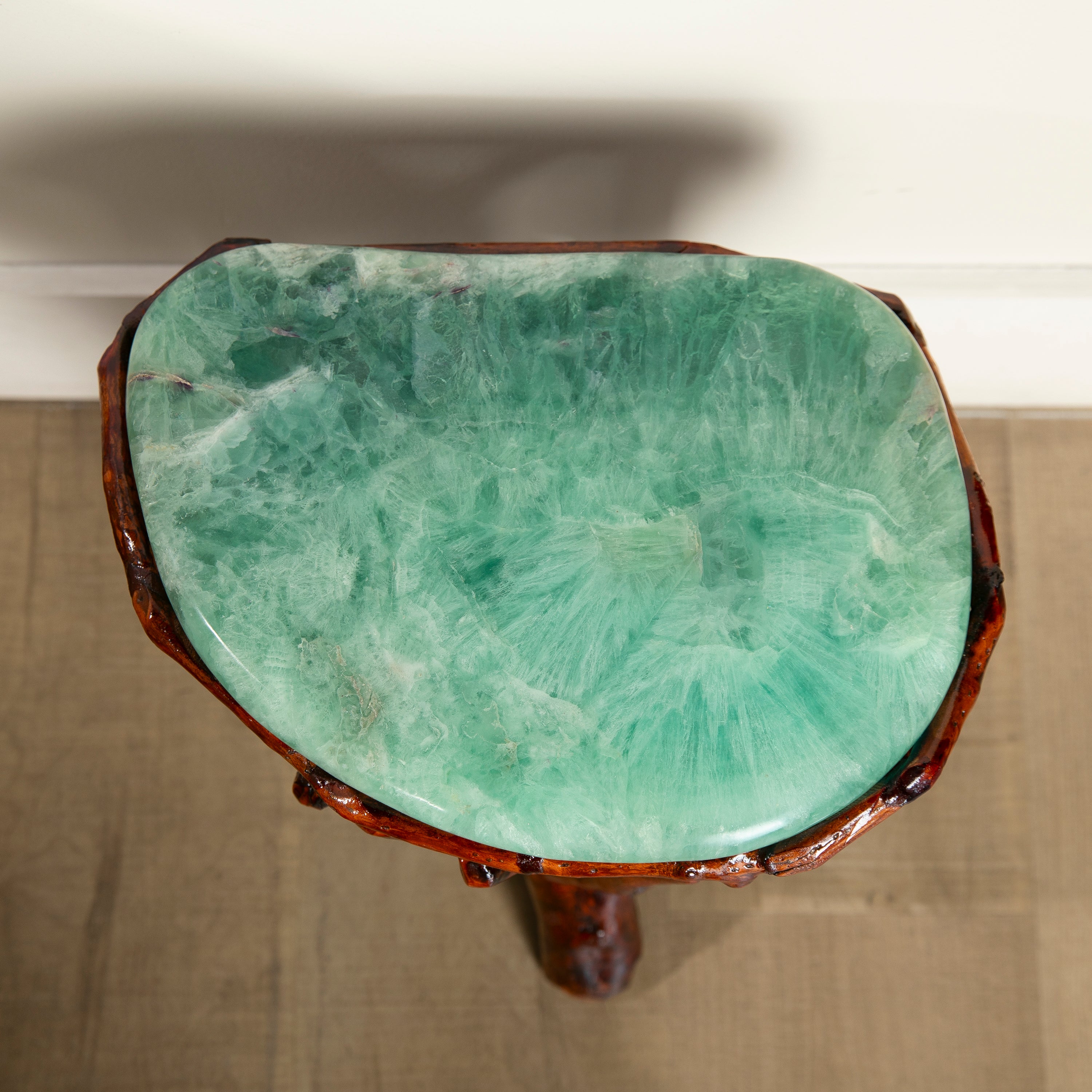 Green Fluorite Side Table 14"