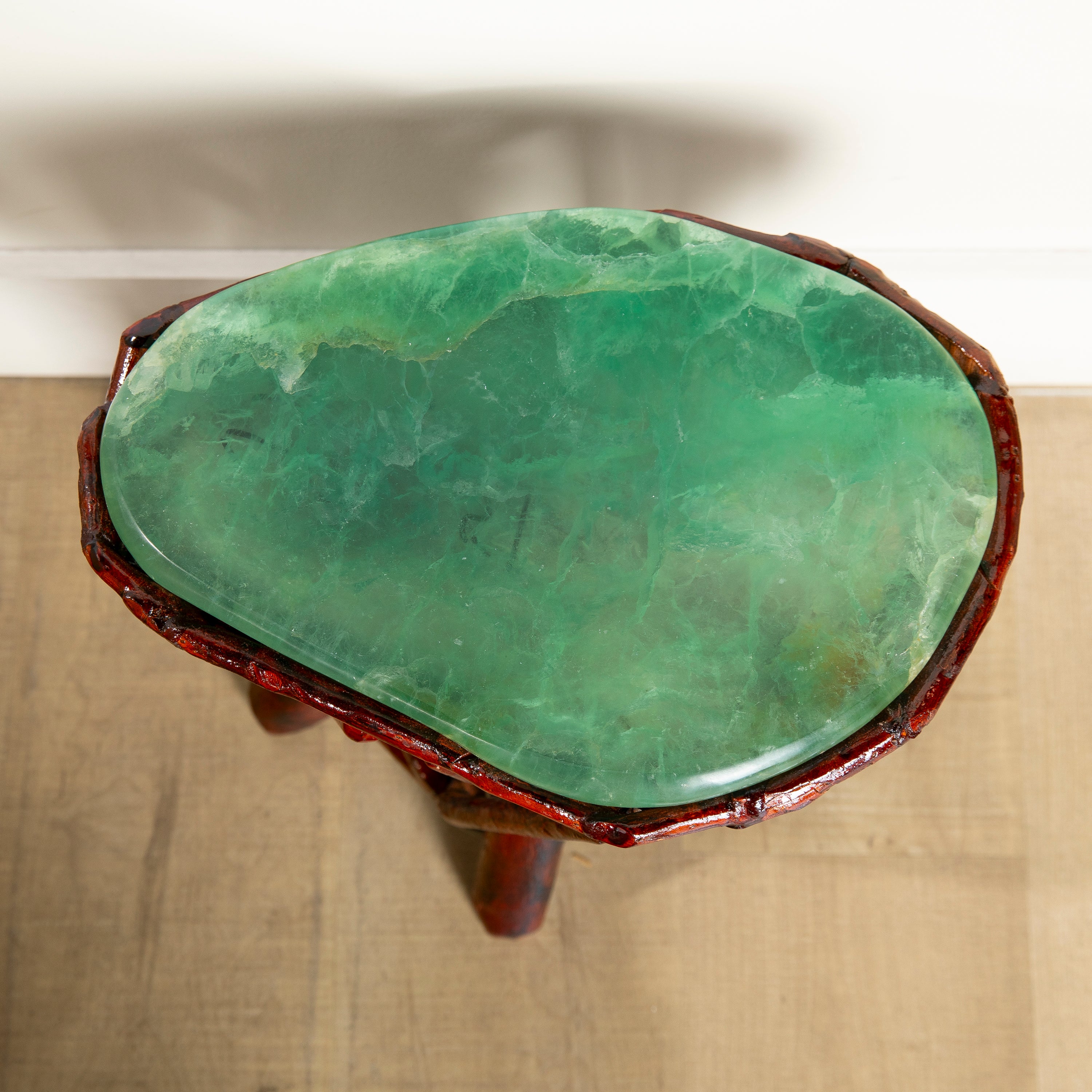 Green Fluorite Side Table 16"