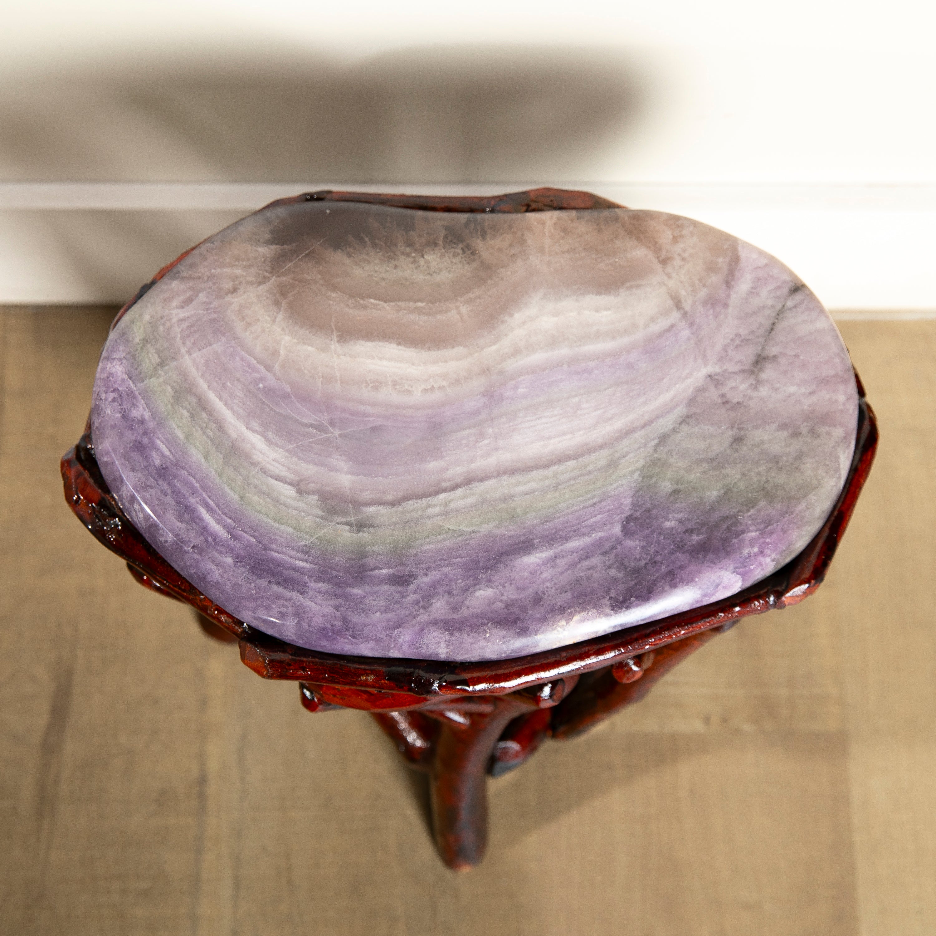 Purple Fluorite Side Table 15"