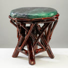 Green & Purple Fluorite Side Table 14