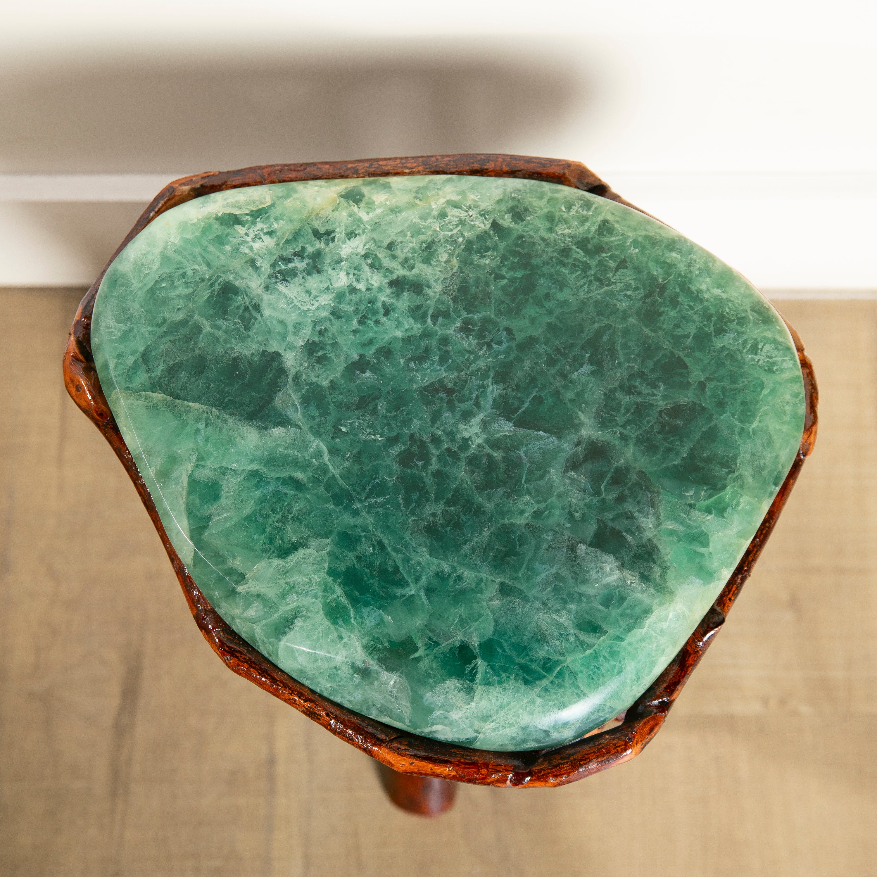 Green Fluorite Side Table 13"