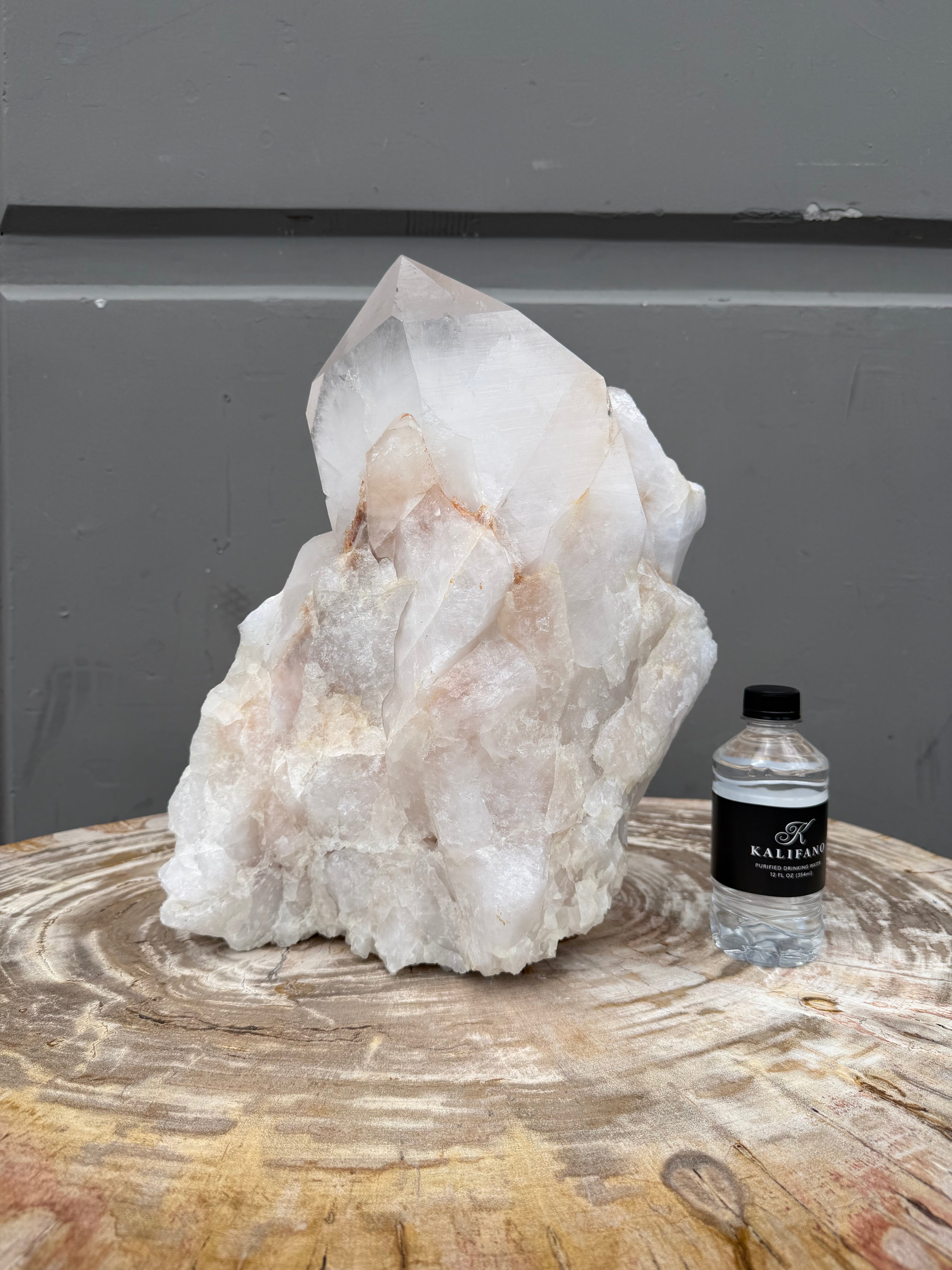 Natural Brazilian Clear Quartz Cluster Specimen - 15" / 56 lbs
