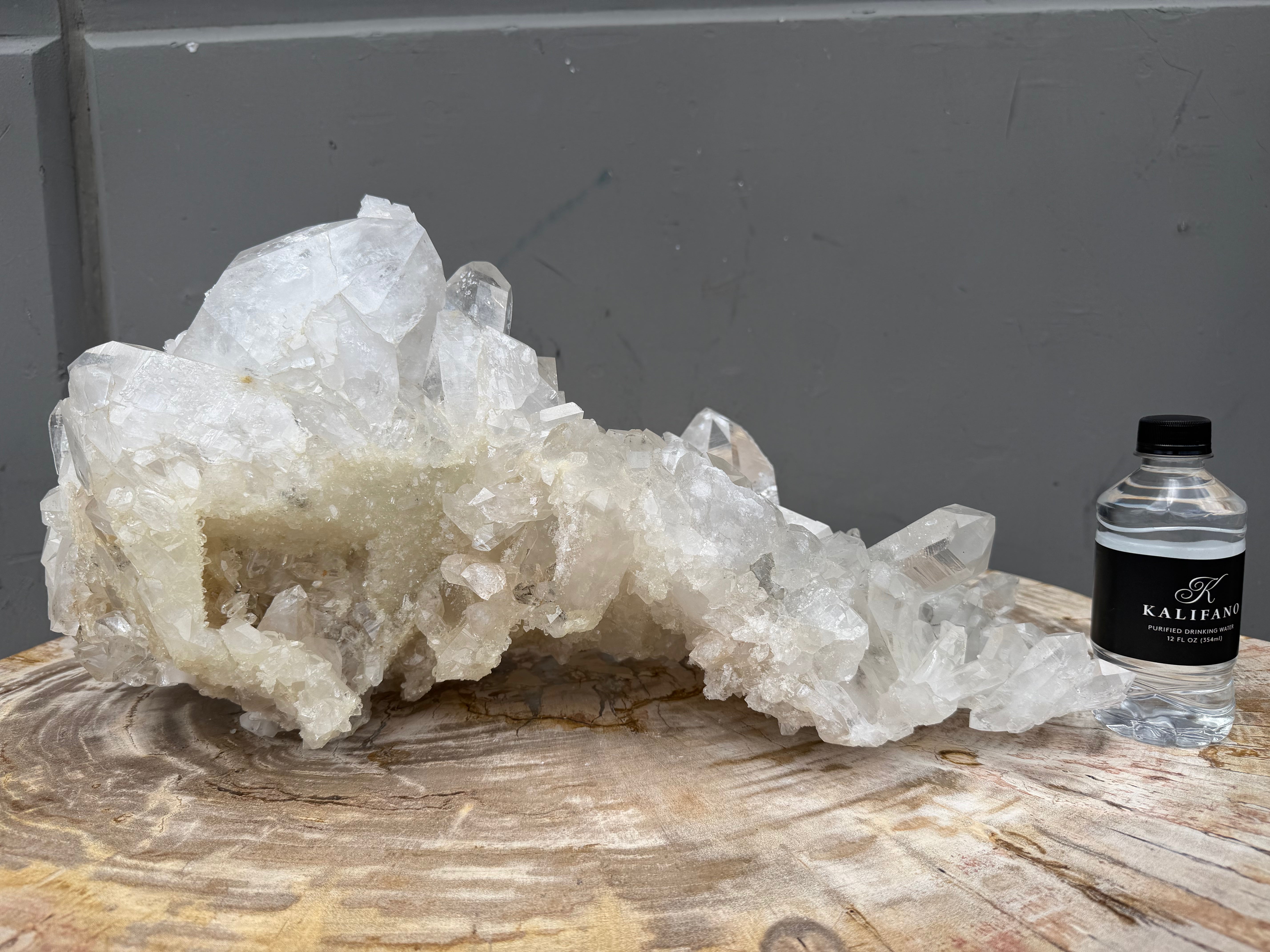 Natural Brazilian Clear Quartz Cluster Specimen - 22" / 50 lbs