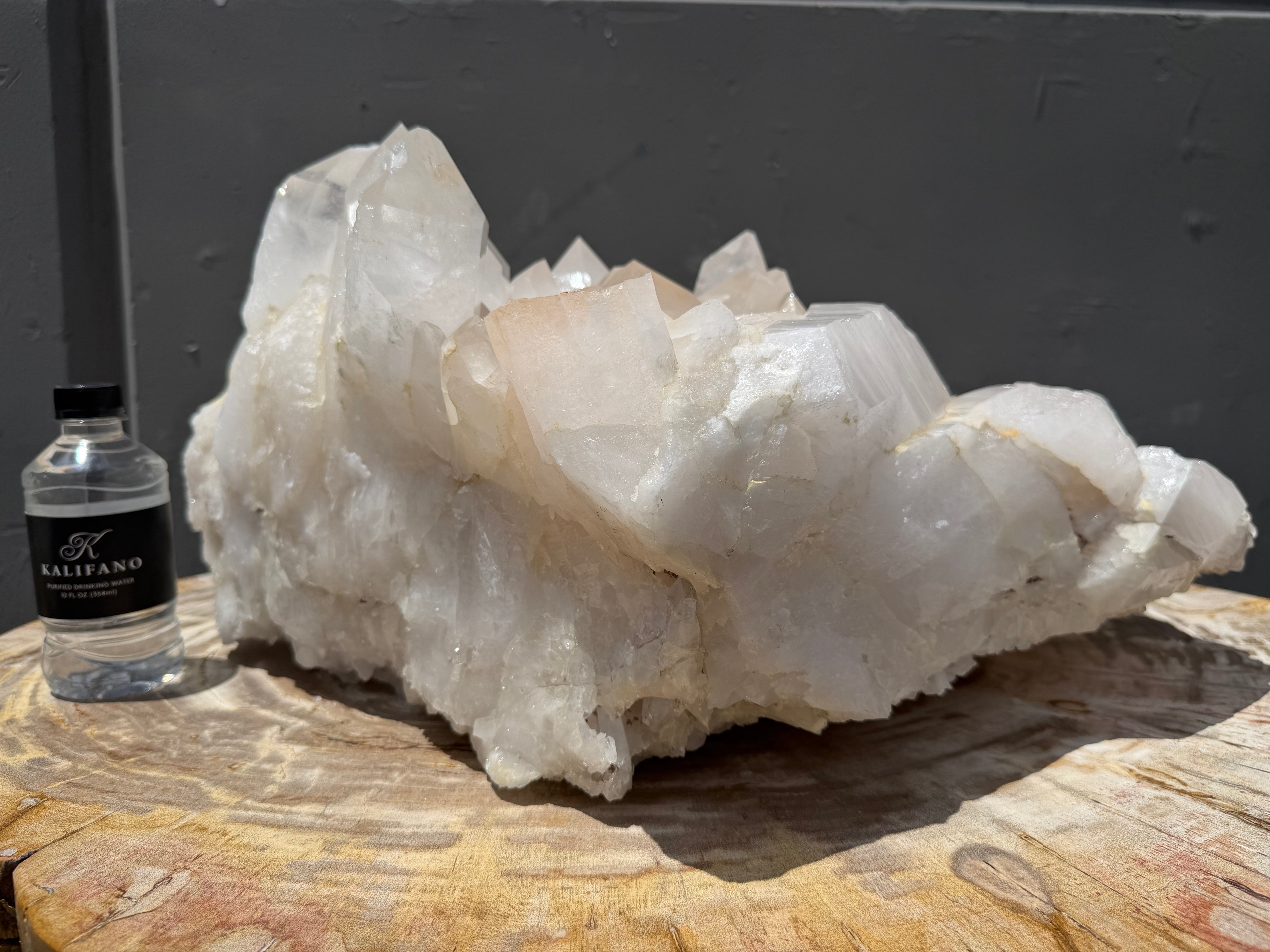 Natural Brazilian Clear Quartz Cluster Specimen - 21" / 103 lbs