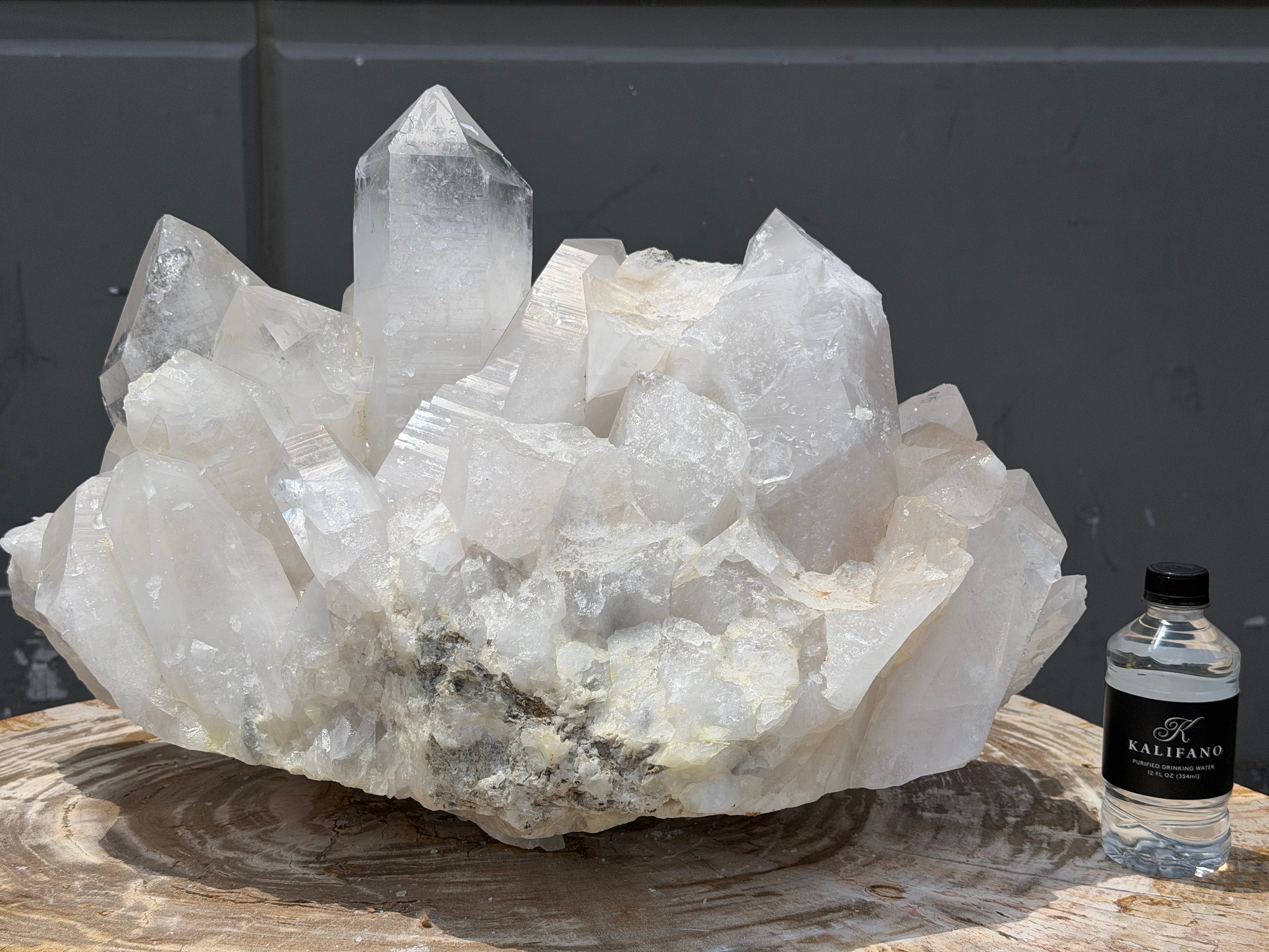 Natural Brazilian Clear Quartz Cluster Specimen - 23" / 135 lbs