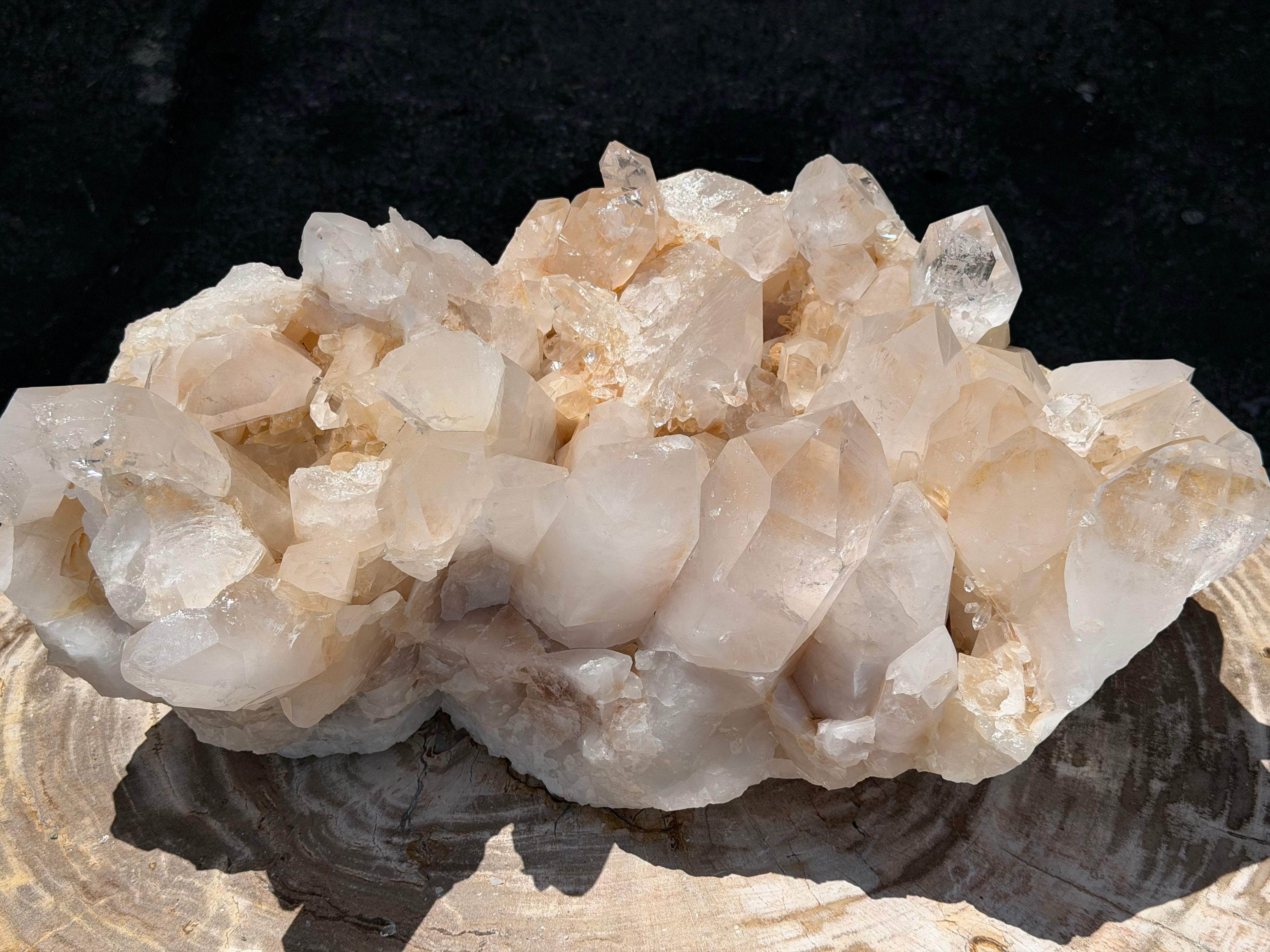 Natural Brazilian Clear Quartz Cluster Specimen - 23" / 104 lbs