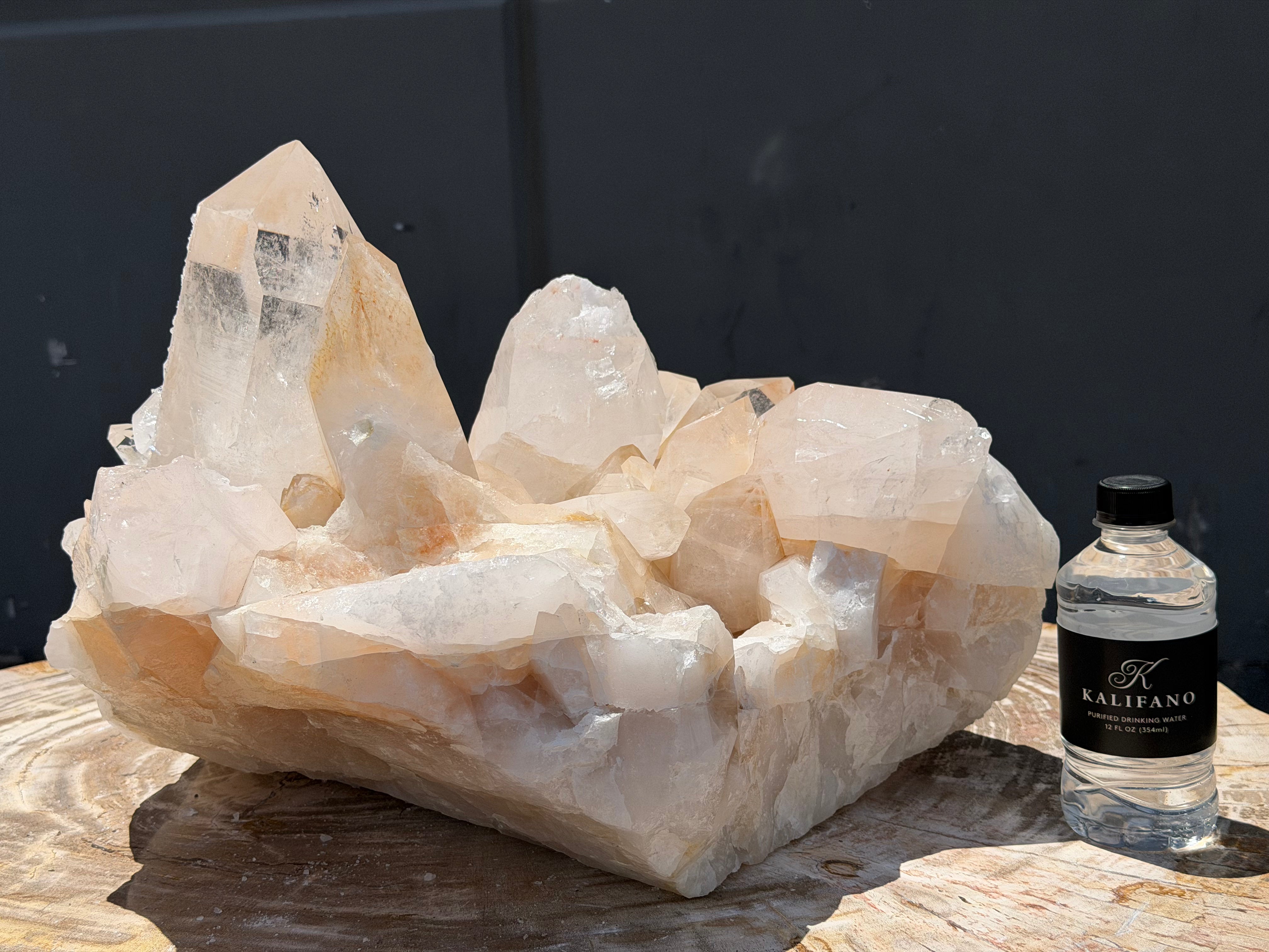 Natural Brazilian Clear Quartz Cluster Specimen - 19" / 88 lbs