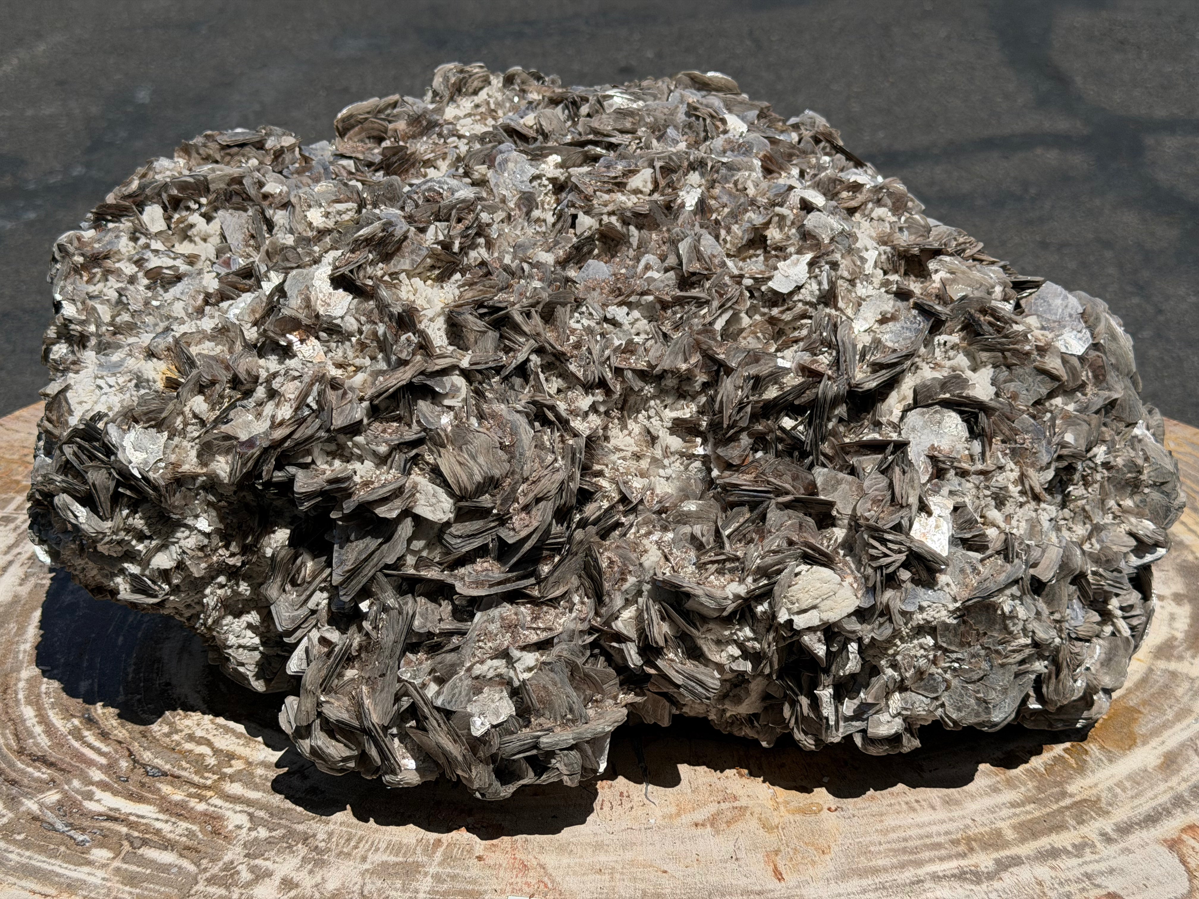 Natural Brazilian Mica and Albite Specimen - 22" / 143 lbs