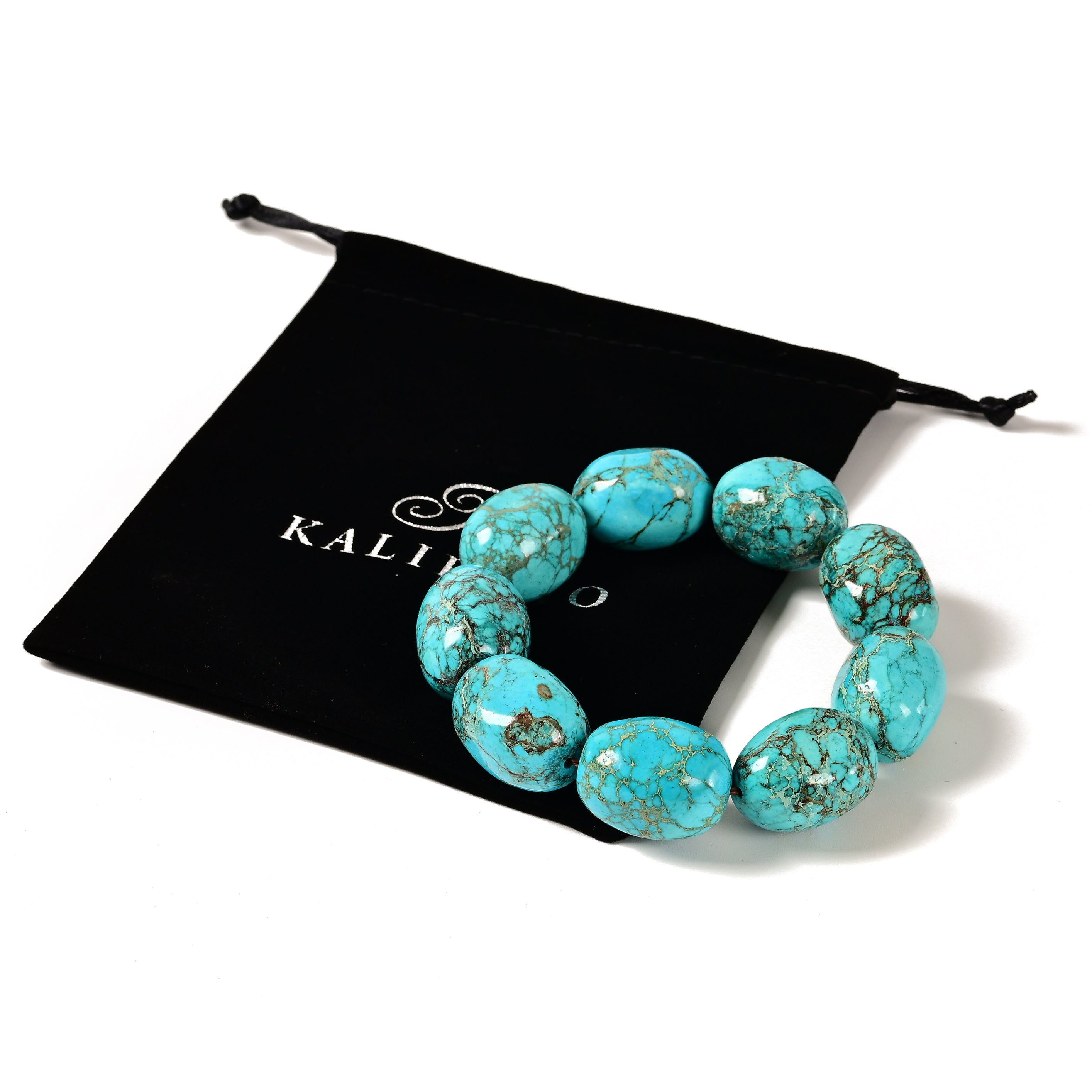 King Howlite Turquoise Bracelet - 25 MM