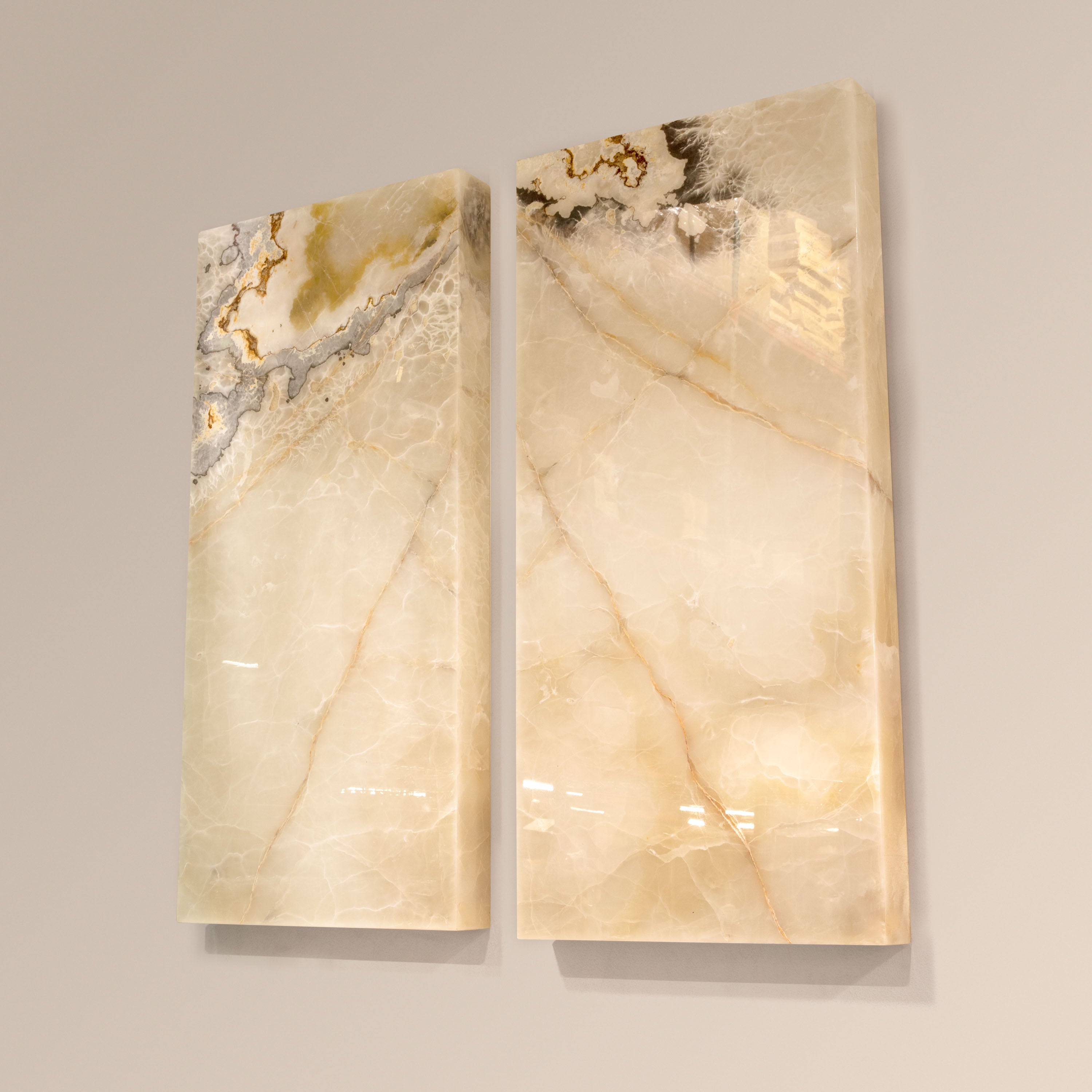 Nacar Onyx Light Wall Panel Set - 50" x 23"