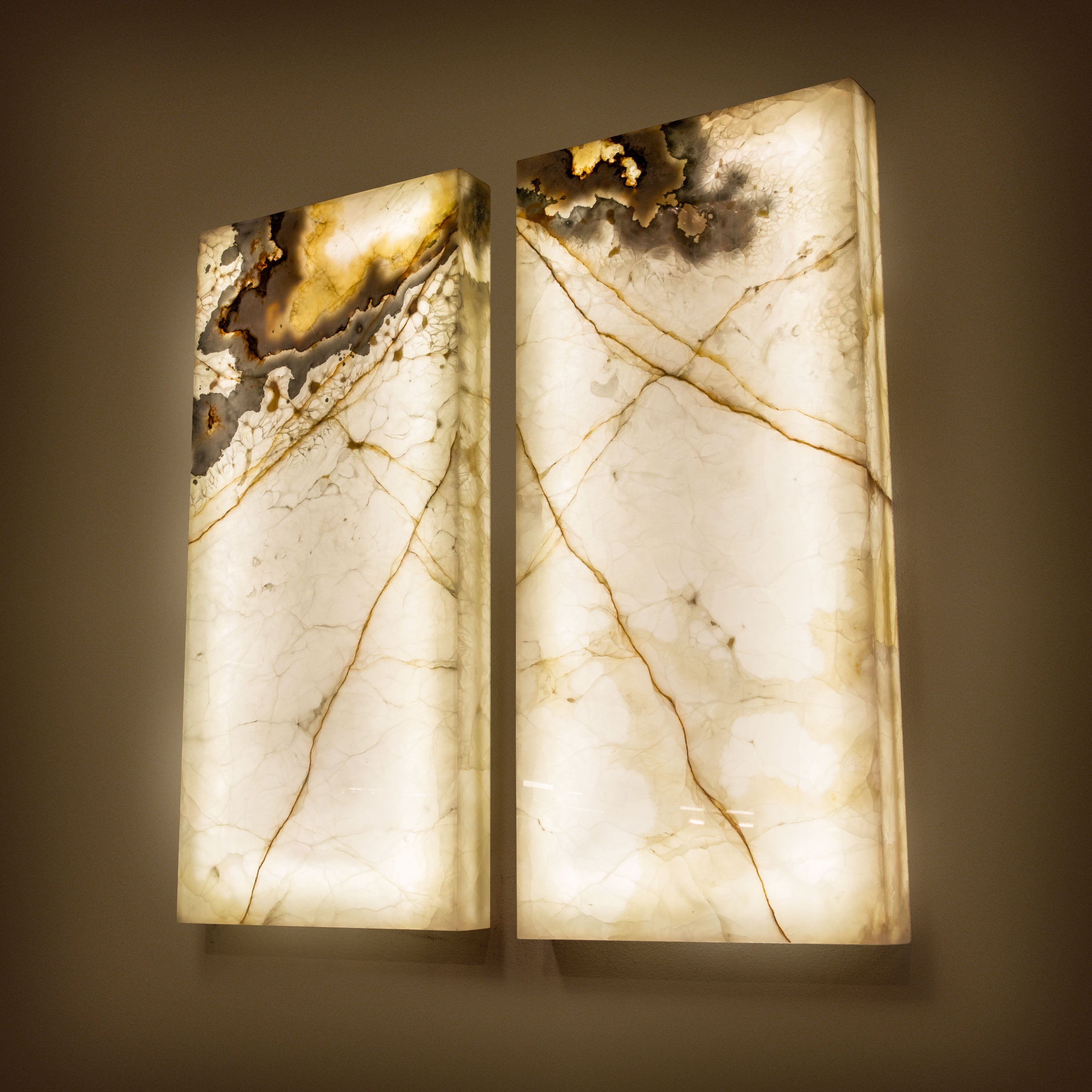 Nacar Onyx Light Wall Panel Set - 50" x 23"