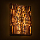 Crystal Amber Onyx Light Wall Panel Set - 63