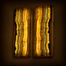 Aqua Amber Onyx Onyx Light Wall Panel Set - 63